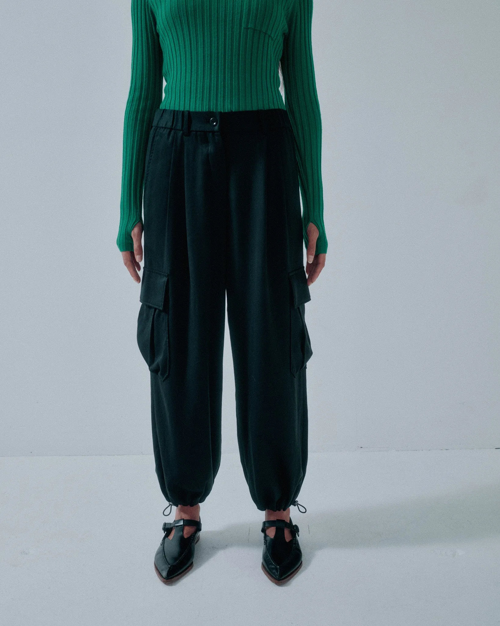 JP PRE BALLOON JOGGERS IN BLACK sold by Sayaka Davis product image thumbnail 4