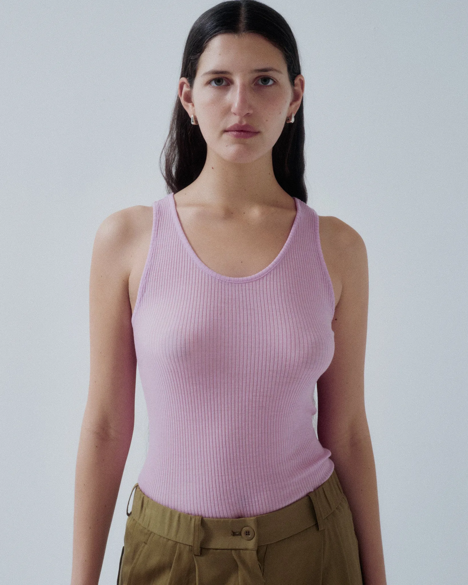 JP PRE CIRCULAR RIB TANK IN ORCHID sold by Sayaka Davis