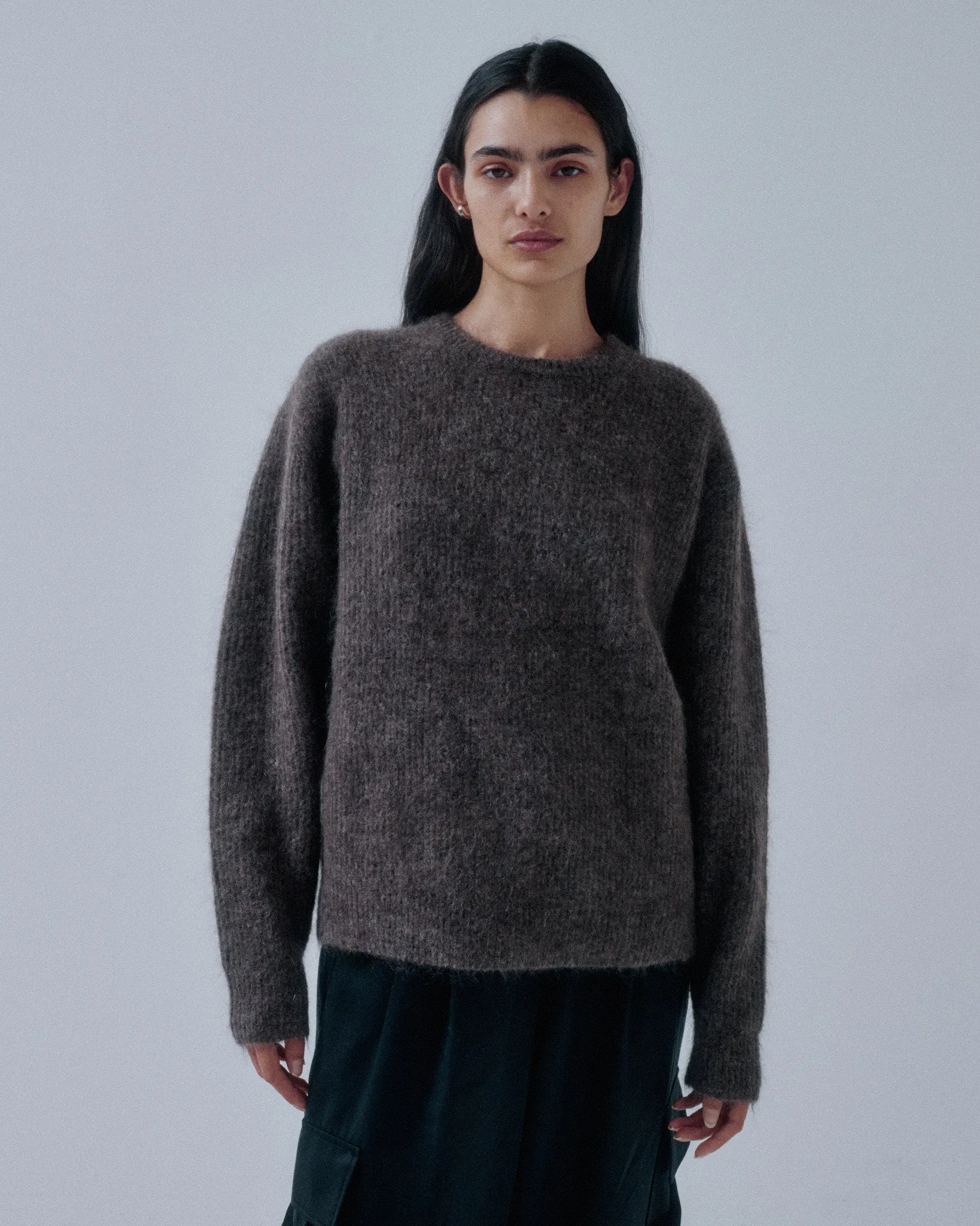JP PRE MOHAIR PULLOVER IN ASH BROWN sold by Sayaka Davis product image thumbnail 2