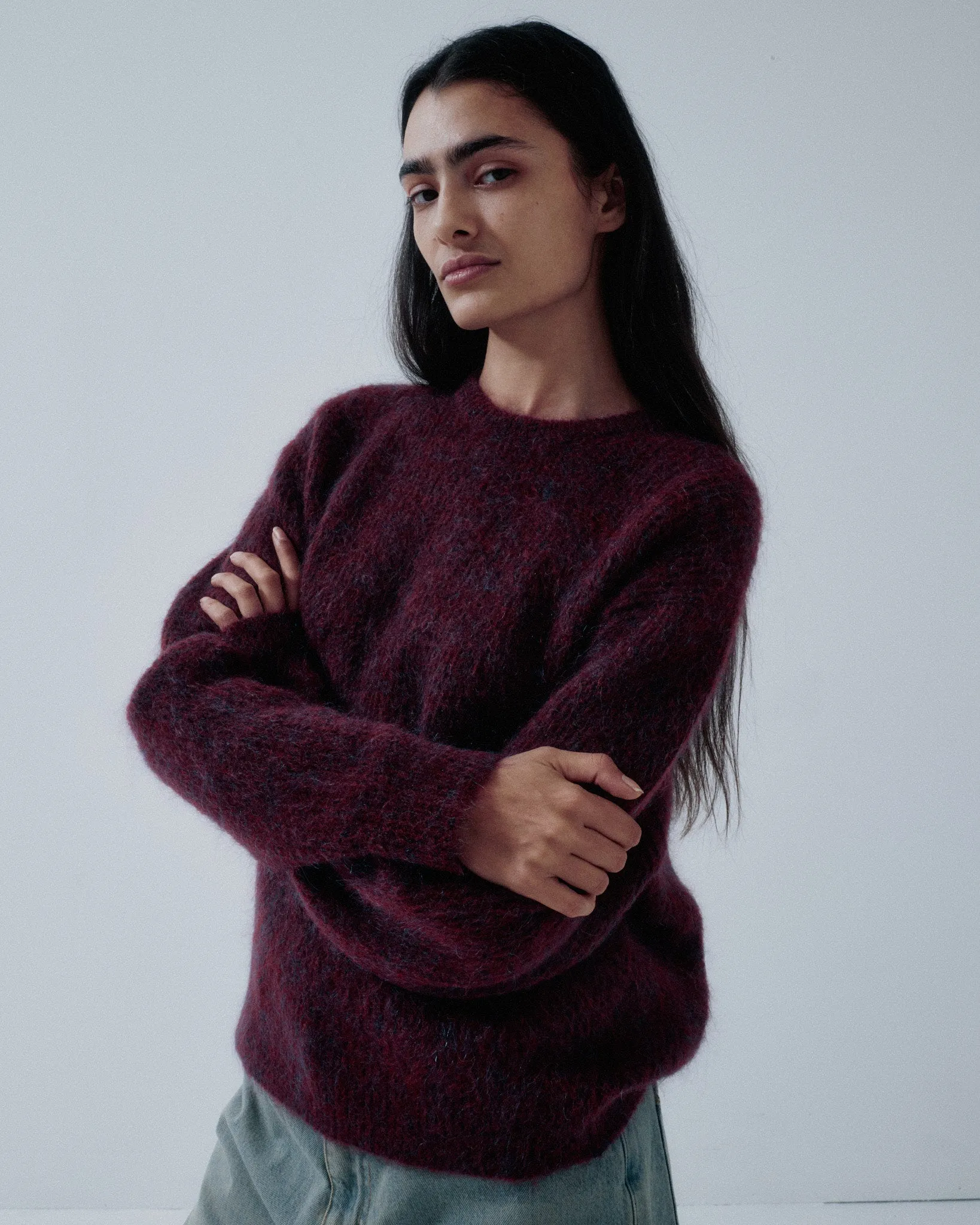 JP PRE MOHAIR PULLOVER IN MULBERRY sold by Sayaka Davis product image thumbnail 4