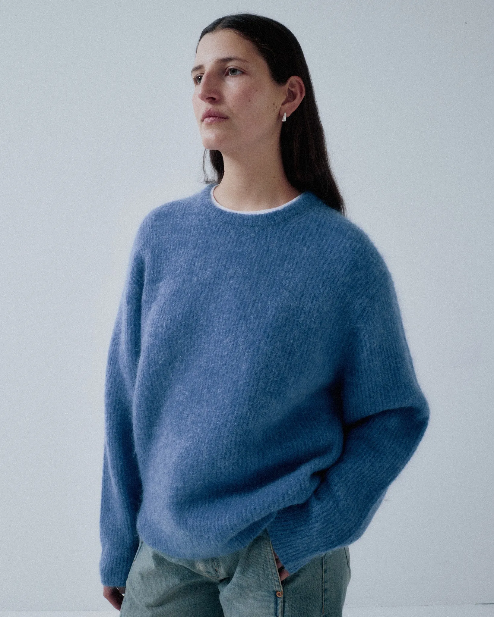 JP PRE MOHAIR PULLOVER IN COBALT sold by Sayaka Davis product image thumbnail 4