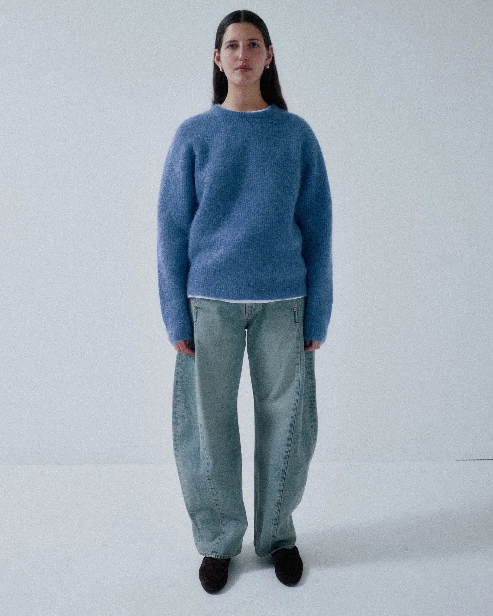 JP PRE MOHAIR PULLOVER IN COBALT sold by Sayaka Davis