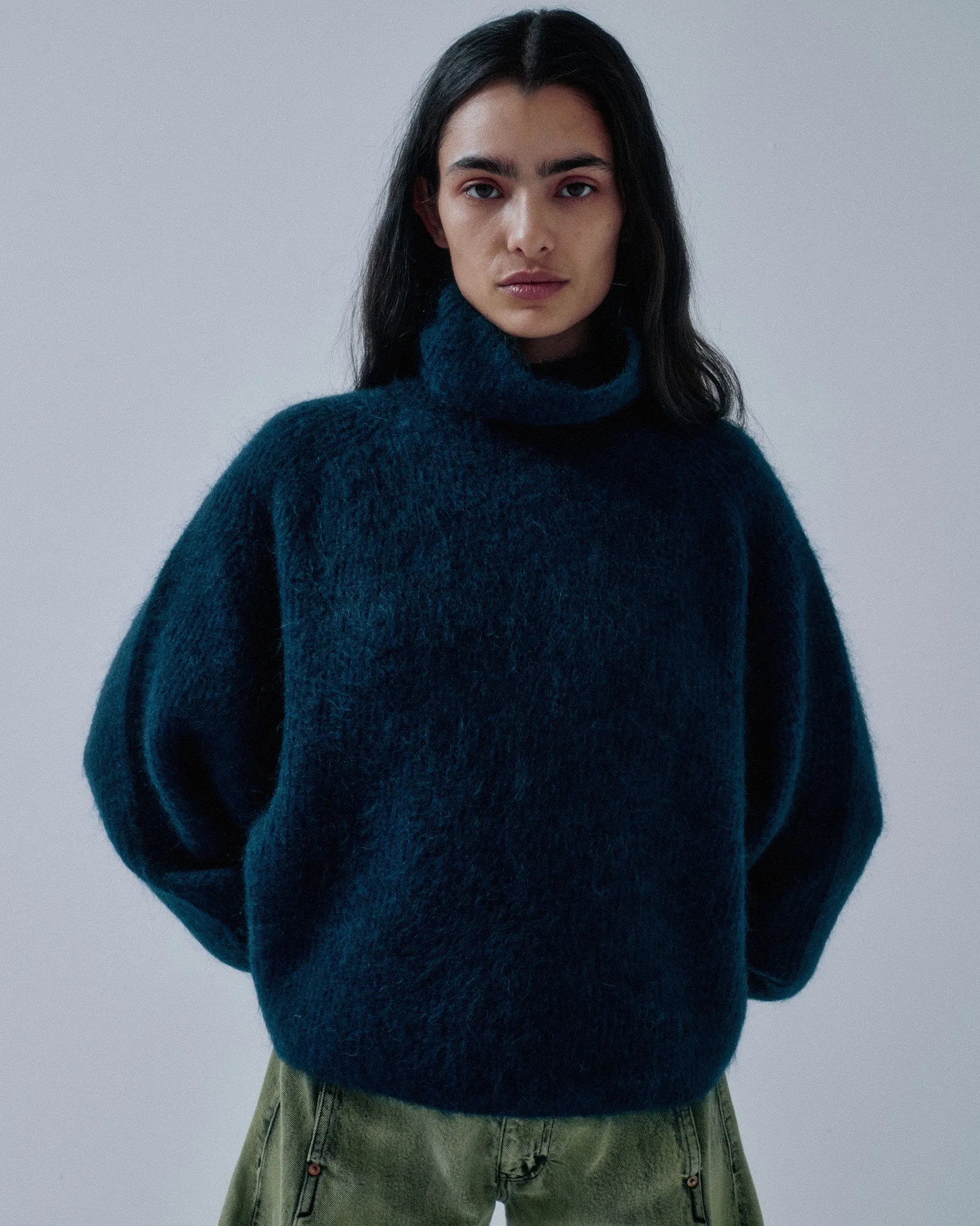 JP PRE MOHAIR HIGHNECK IN MIDNIGHT BLUE sold by Sayaka Davis product image thumbnail 4