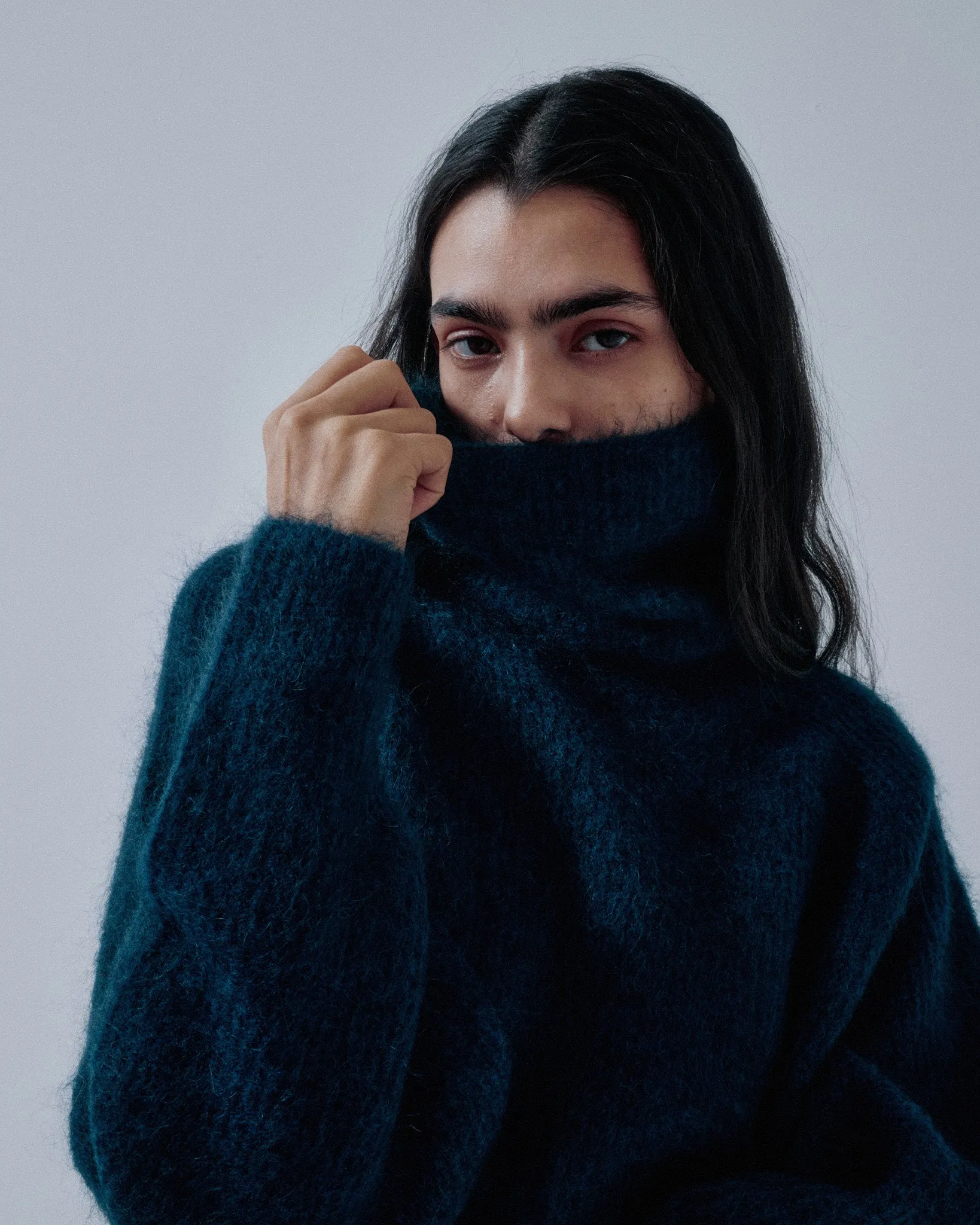 JP PRE MOHAIR HIGHNECK IN MIDNIGHT BLUE sold by Sayaka Davis product image thumbnail 5