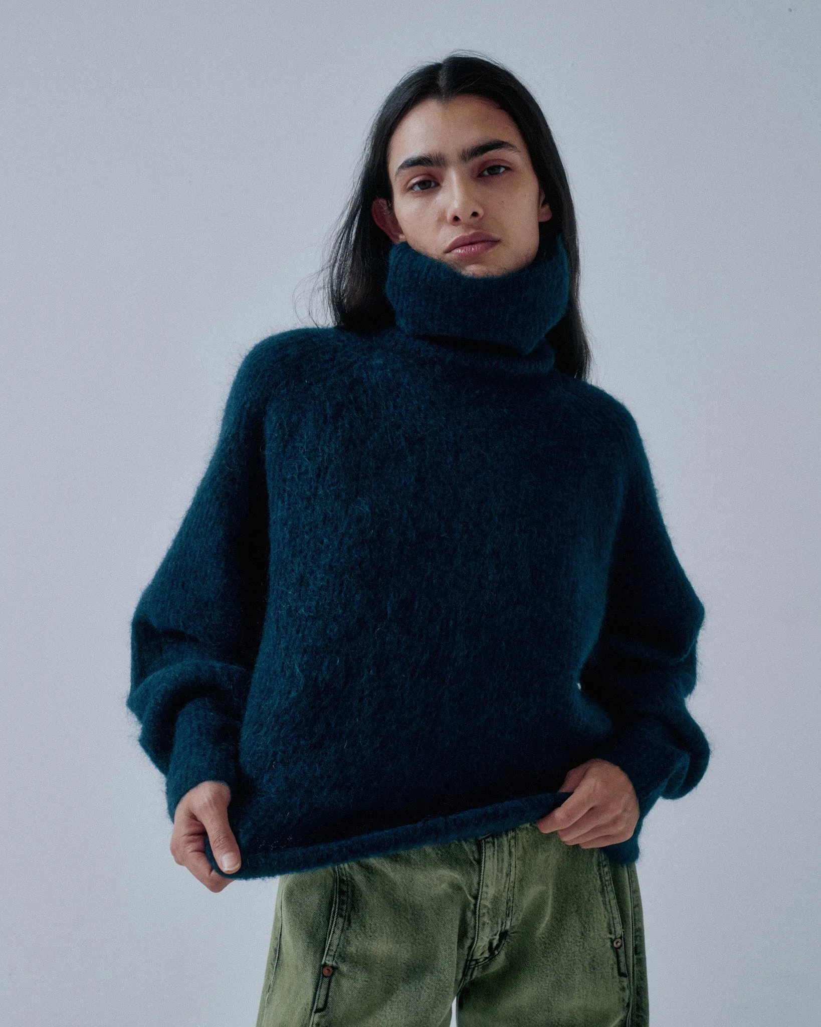 JP PRE MOHAIR HIGHNECK IN MIDNIGHT BLUE sold by Sayaka Davis product image thumbnail 2