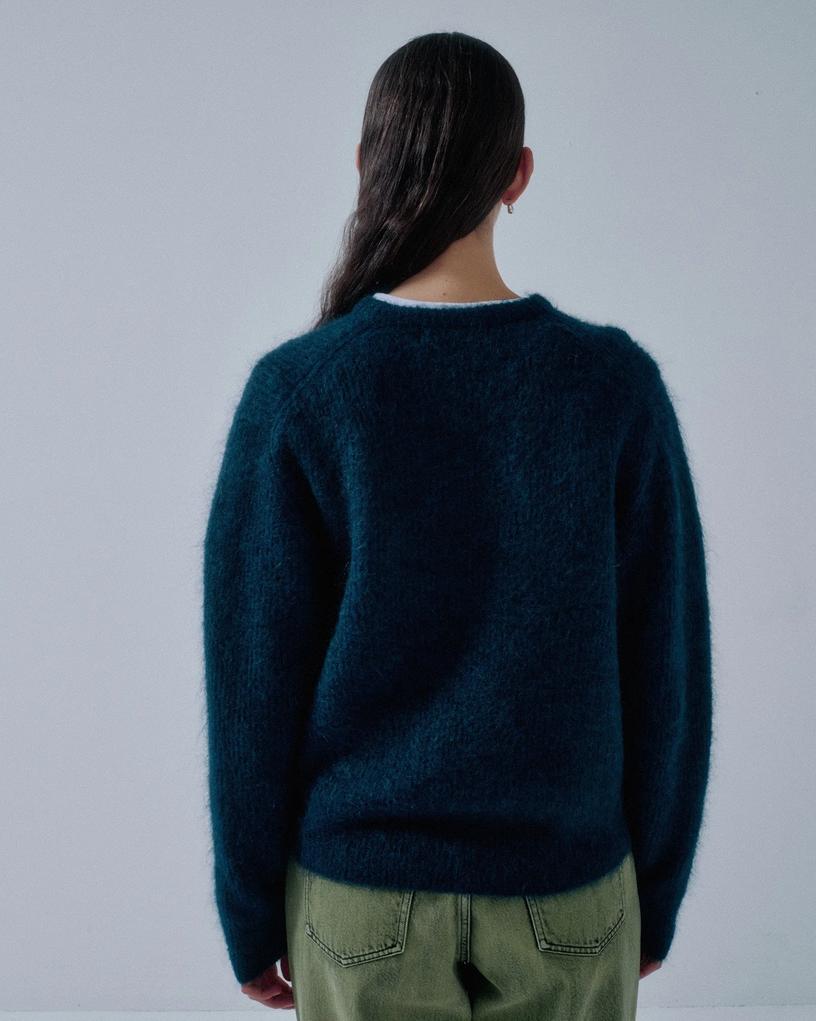 JP PRE MOHAIR PULLOVER IN MIDNIGHT BLUE sold by Sayaka Davis product image thumbnail 5