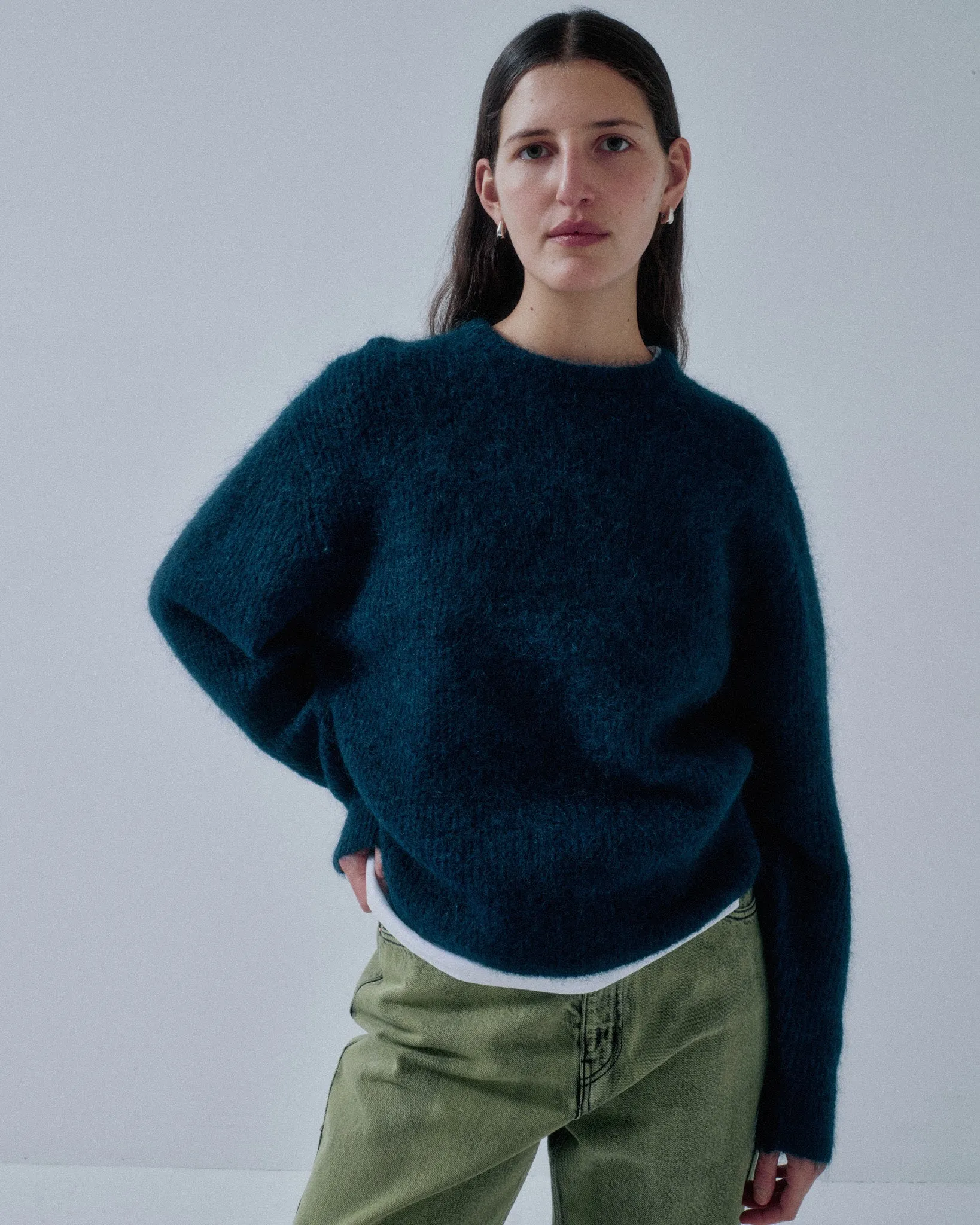 JP PRE MOHAIR PULLOVER IN MIDNIGHT BLUE sold by Sayaka Davis product image thumbnail 3