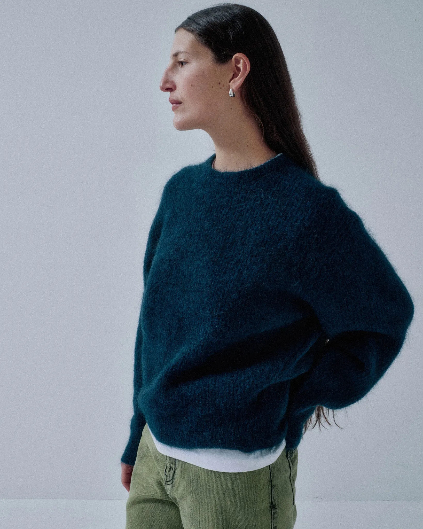 JP PRE MOHAIR PULLOVER IN MIDNIGHT BLUE sold by Sayaka Davis product image thumbnail 4