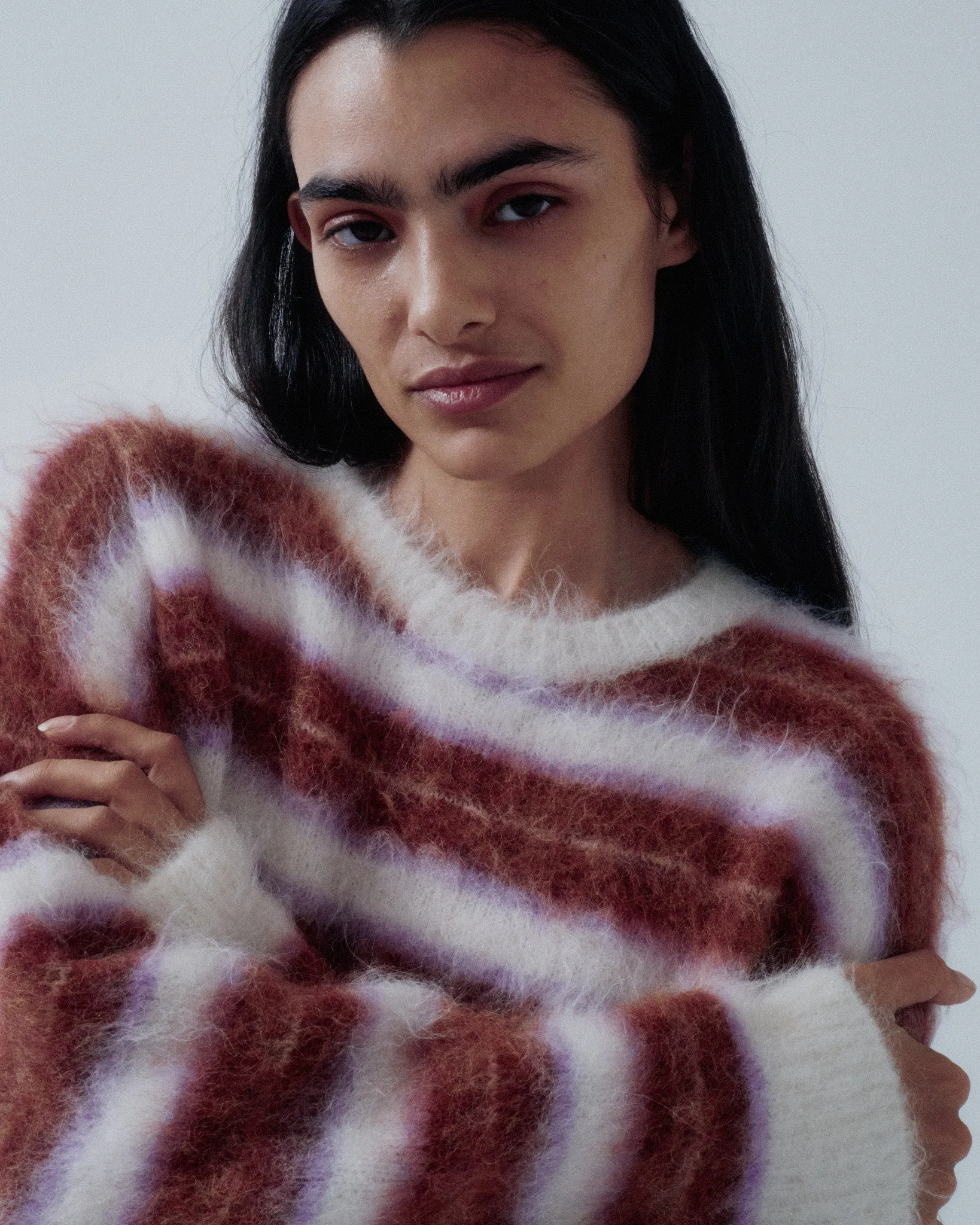 JP PRE FUZZY STRIPED SWEATER IN STRIPES sold by Sayaka Davis product image thumbnail 4