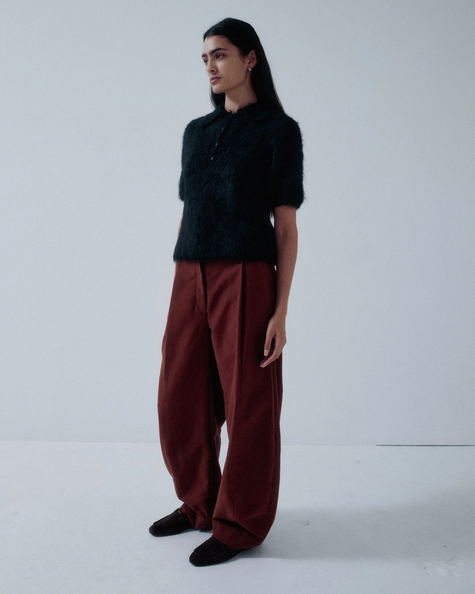 JP PRE COMPACT KNIT POLO IN BLACK sold by Sayaka Davis product image thumbnail 4