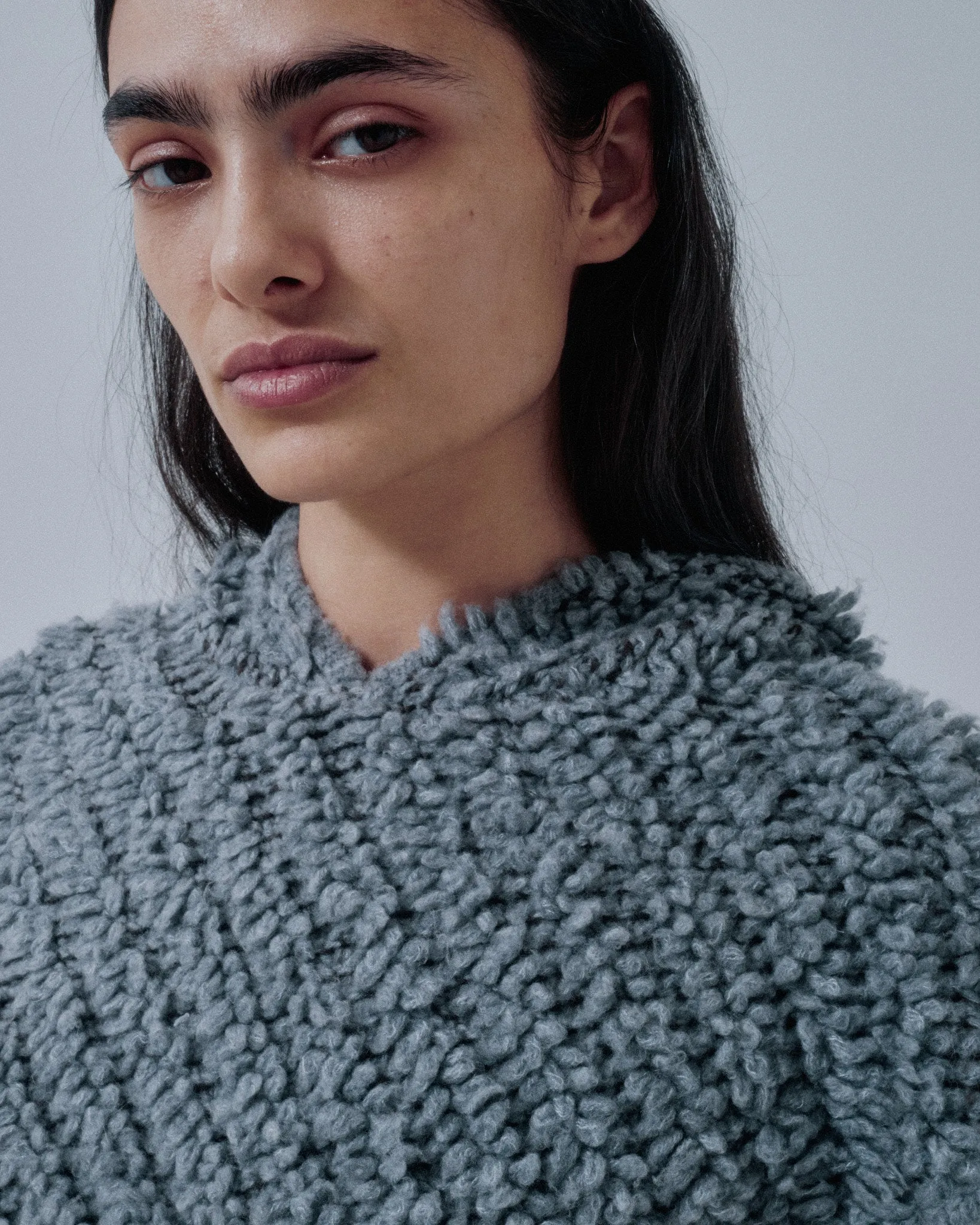 JP PRE PILE HOODIE VEST IN GRAY sold by Sayaka Davis product image thumbnail 4