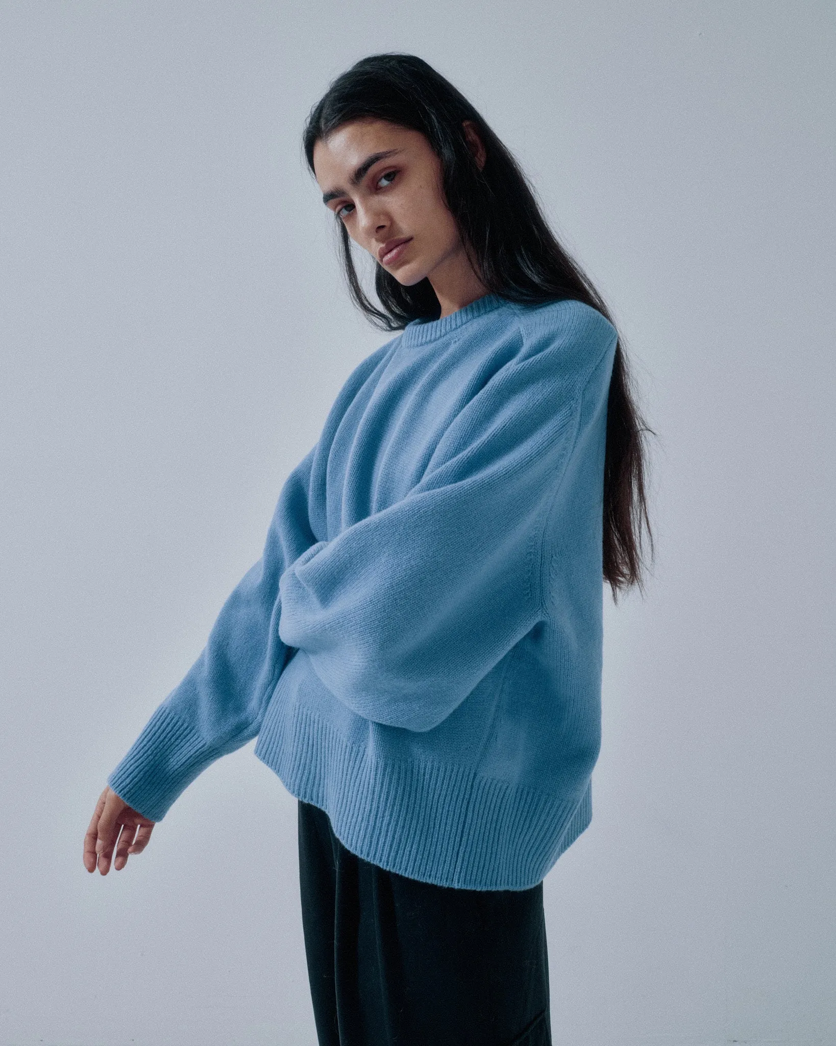 JP PRE BALLOON SLEEVE PULLOVER IN AZURE sold by Sayaka Davis product image thumbnail 5