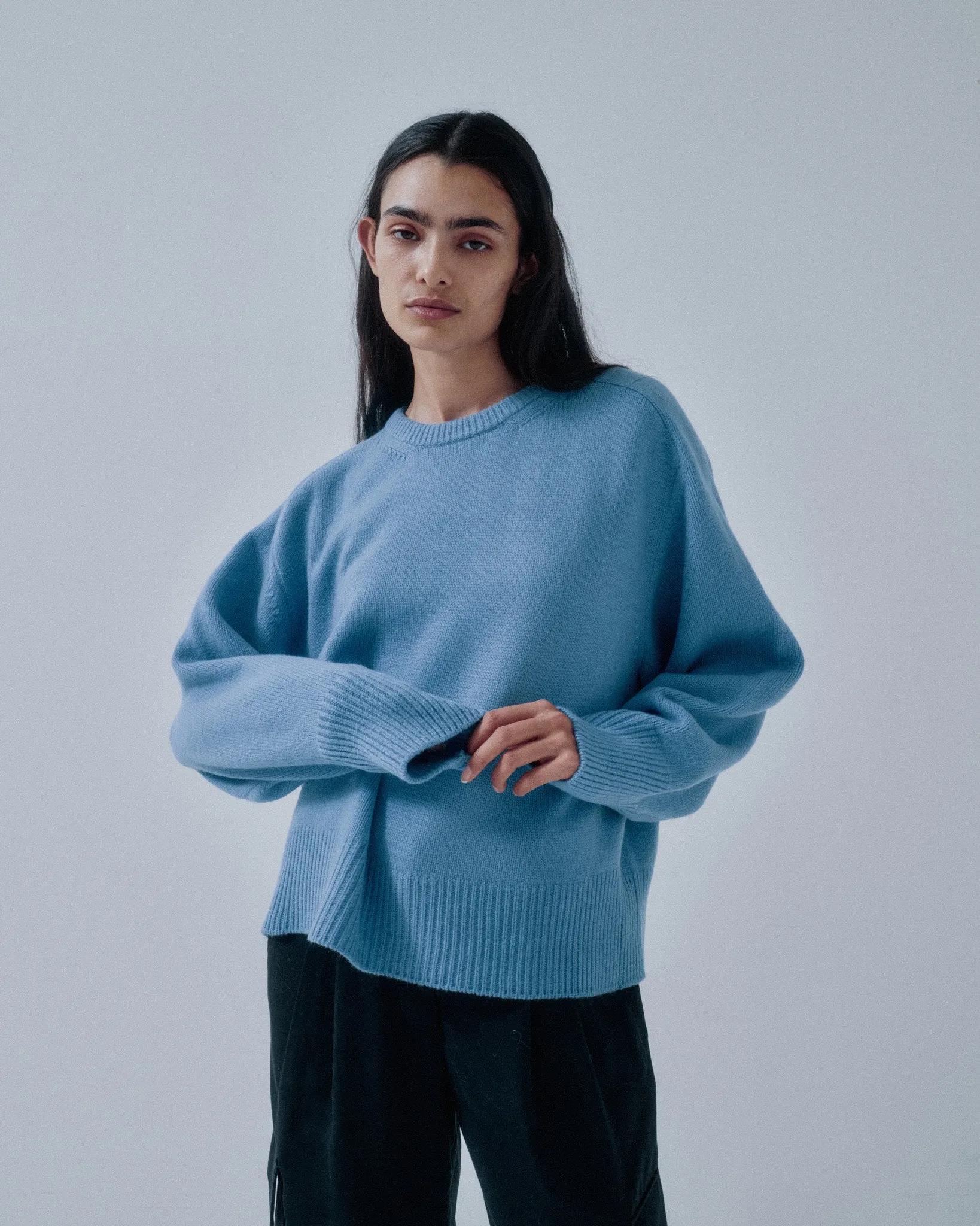 JP PRE BALLOON SLEEVE PULLOVER IN AZURE sold by Sayaka Davis product image thumbnail 2