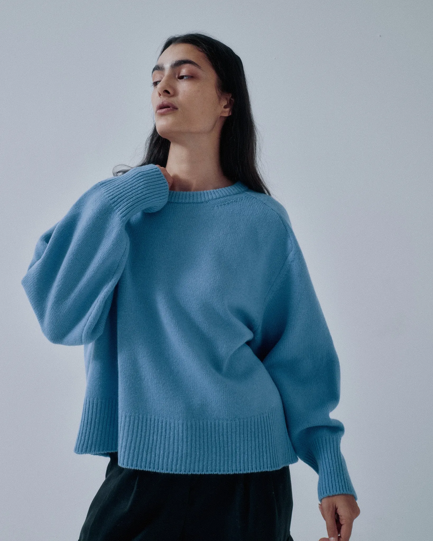 JP PRE BALLOON SLEEVE PULLOVER IN AZURE sold by Sayaka Davis product image thumbnail 3