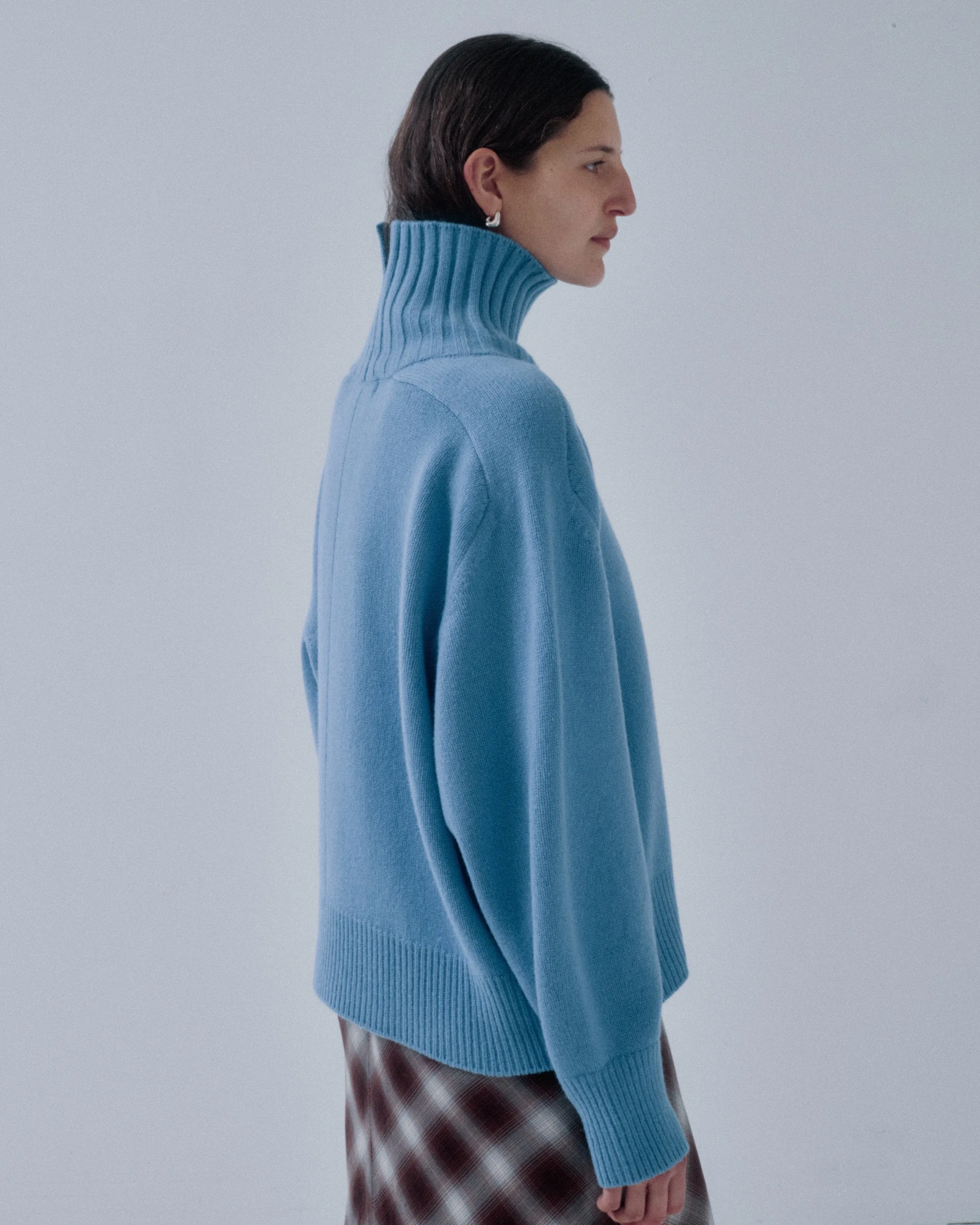 JP PRE HIGHCOLLAR SWEATER IN AZURE sold by Sayaka Davis product image thumbnail 4