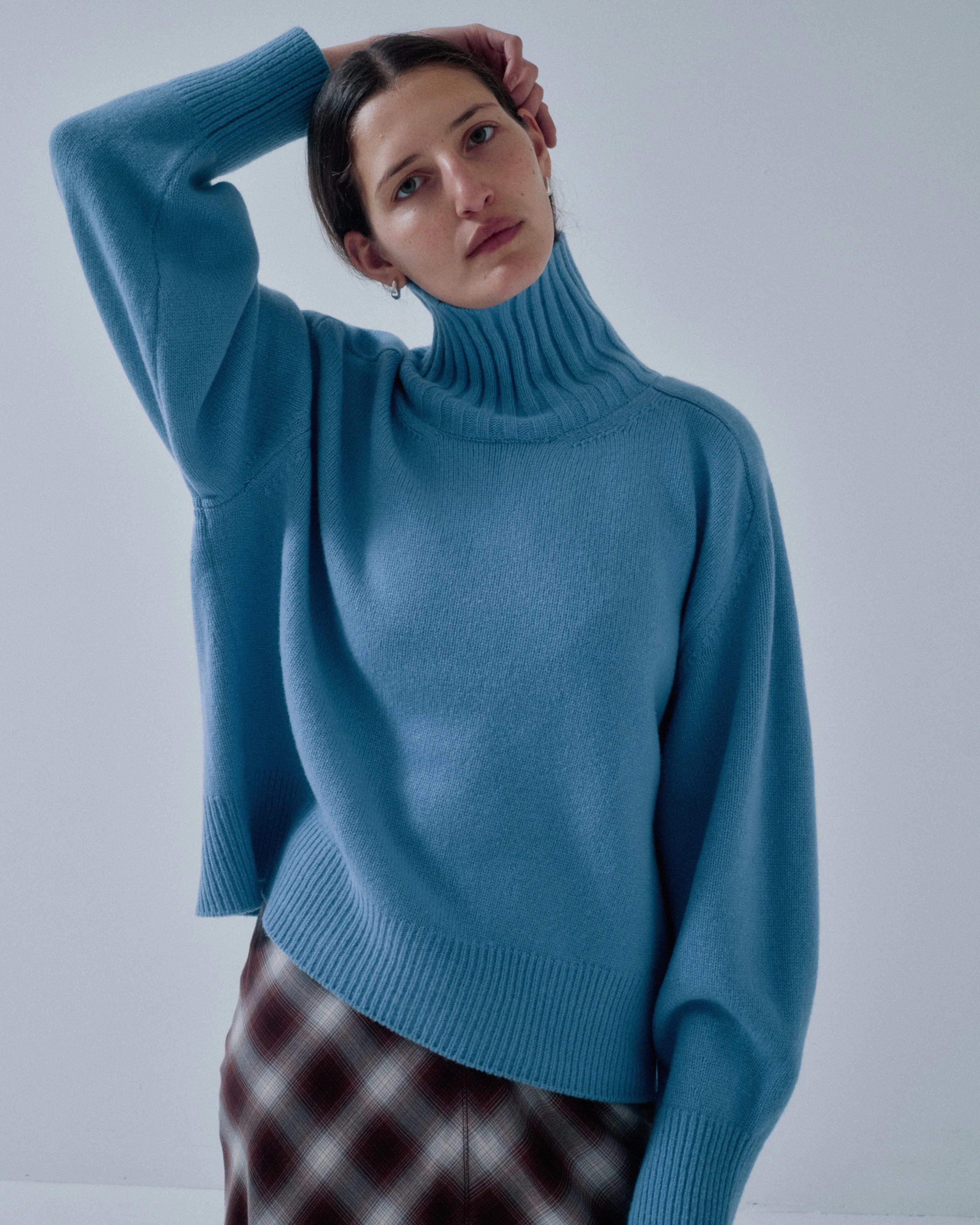 JP PRE HIGHCOLLAR SWEATER IN AZURE sold by Sayaka Davis product image thumbnail 2