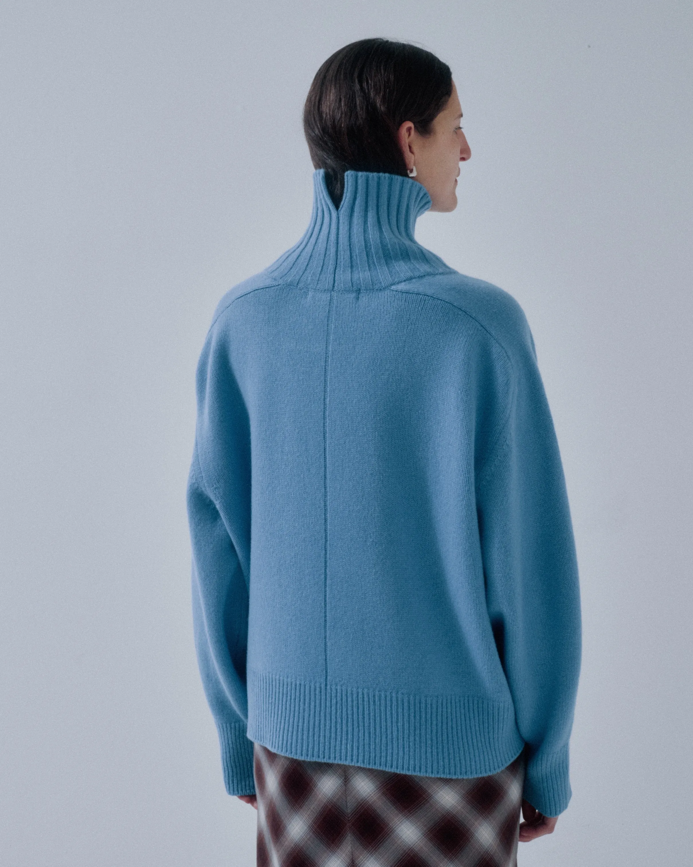 JP PRE HIGHCOLLAR SWEATER IN AZURE sold by Sayaka Davis product image thumbnail 5