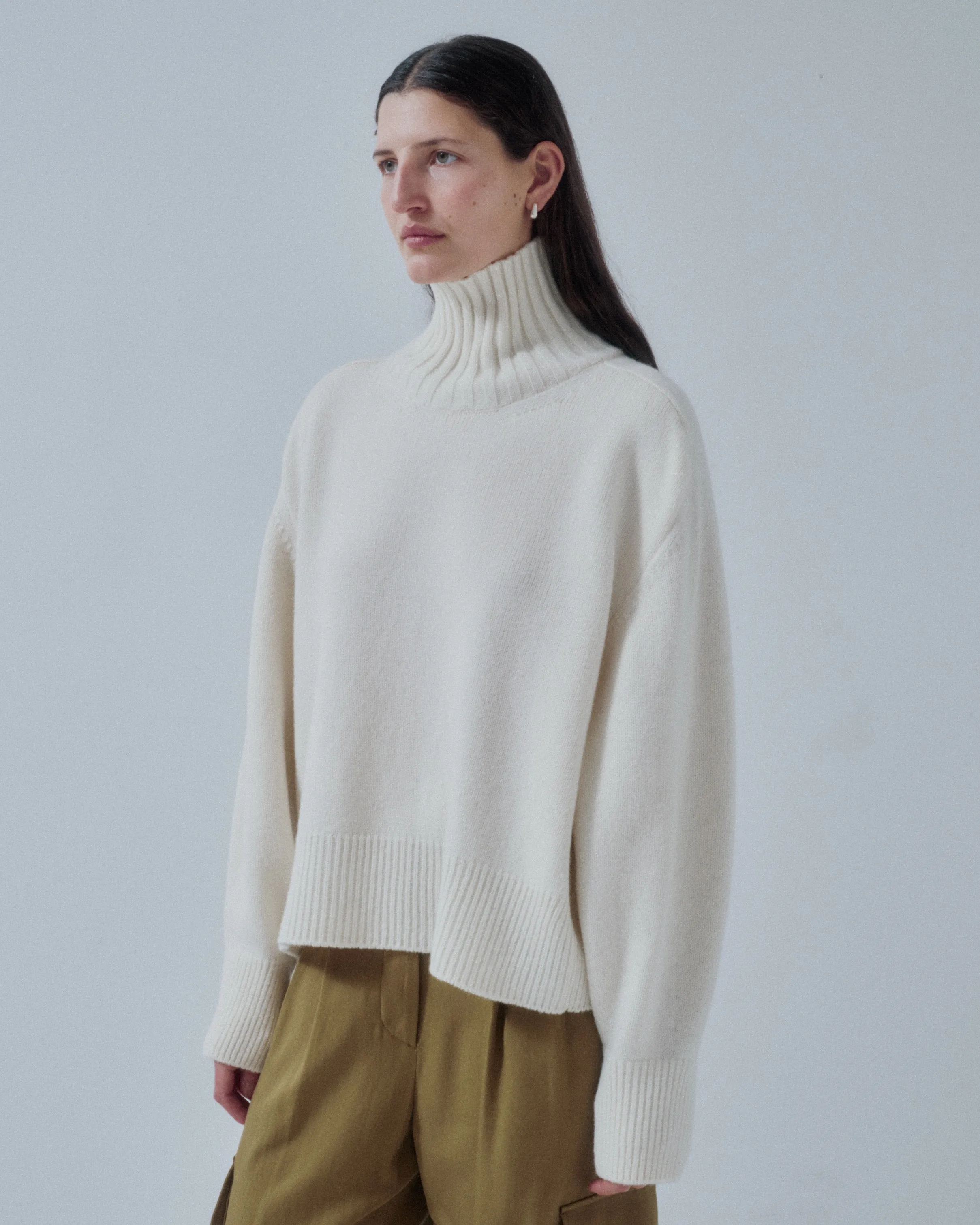 JP PRE HIGHCOLLAR SWEATER IN OFF WHITE sold by Sayaka Davis product image thumbnail 3