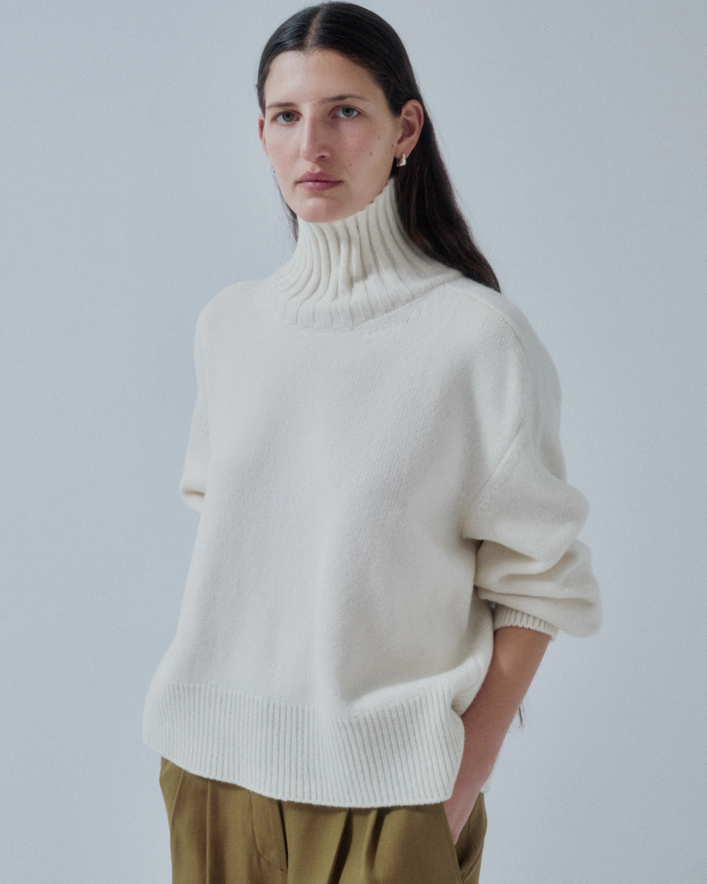 JP PRE HIGHCOLLAR SWEATER IN OFF WHITE sold by Sayaka Davis product image thumbnail 2