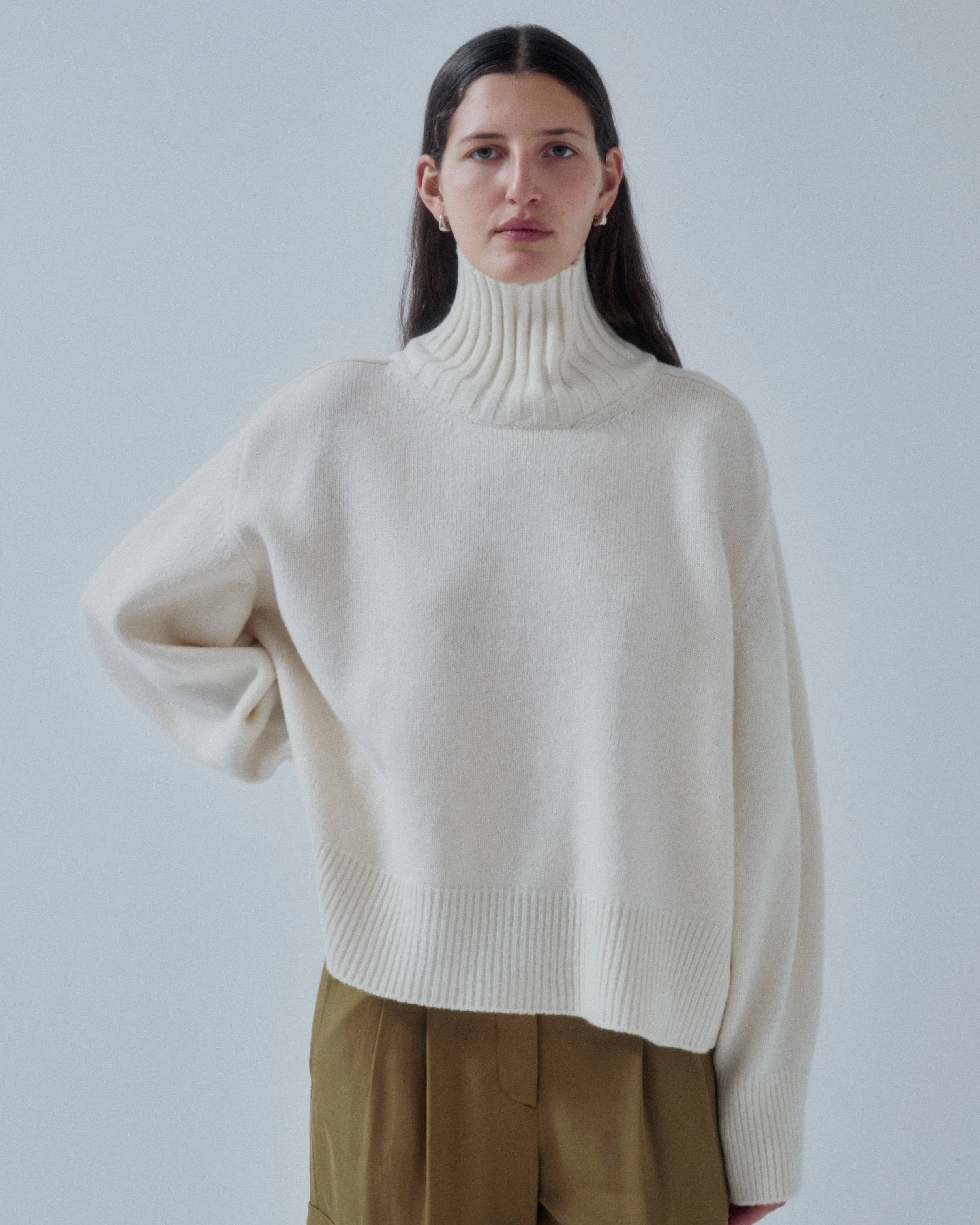 JP PRE HIGHCOLLAR SWEATER IN OFF WHITE sold by Sayaka Davis product image thumbnail 4