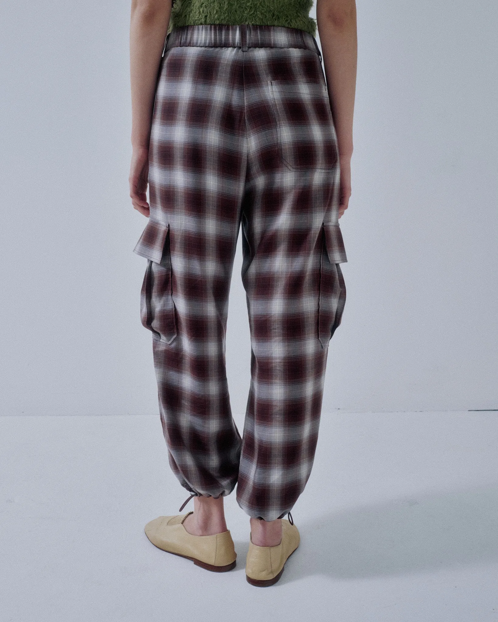 JP PRE BALLOON JOGGERS IN PLAID sold by Sayaka Davis product image thumbnail 5