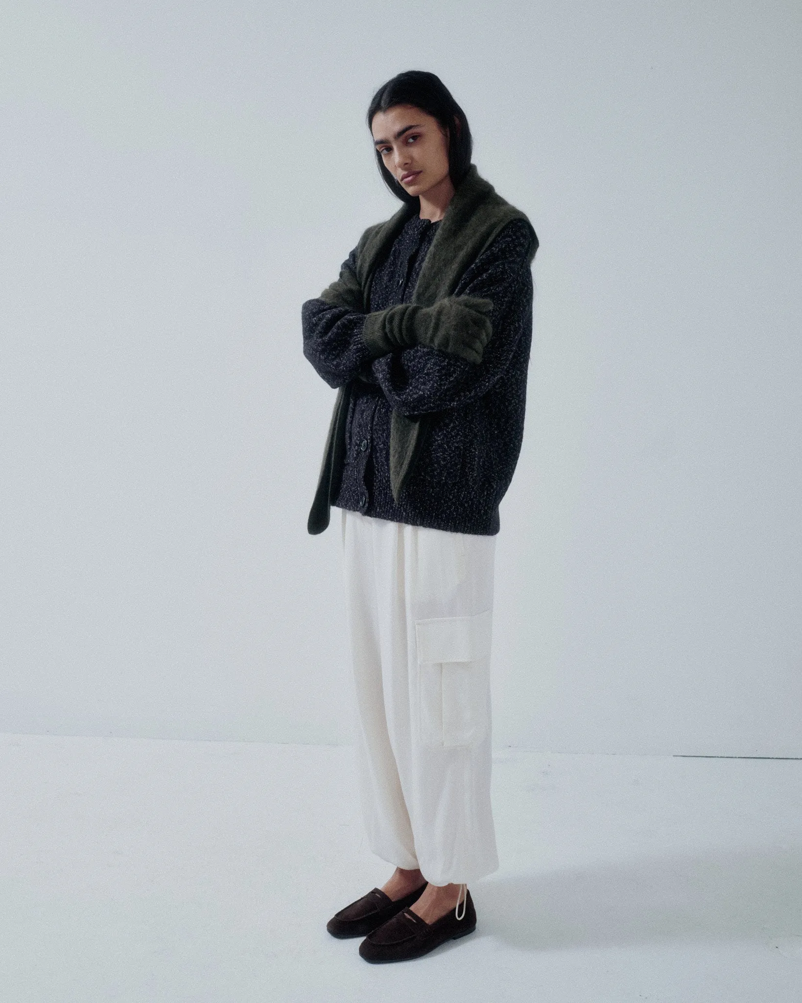 JP PRE BALLOON JOGGERS IN IVORY sold by Sayaka Davis product image thumbnail 3