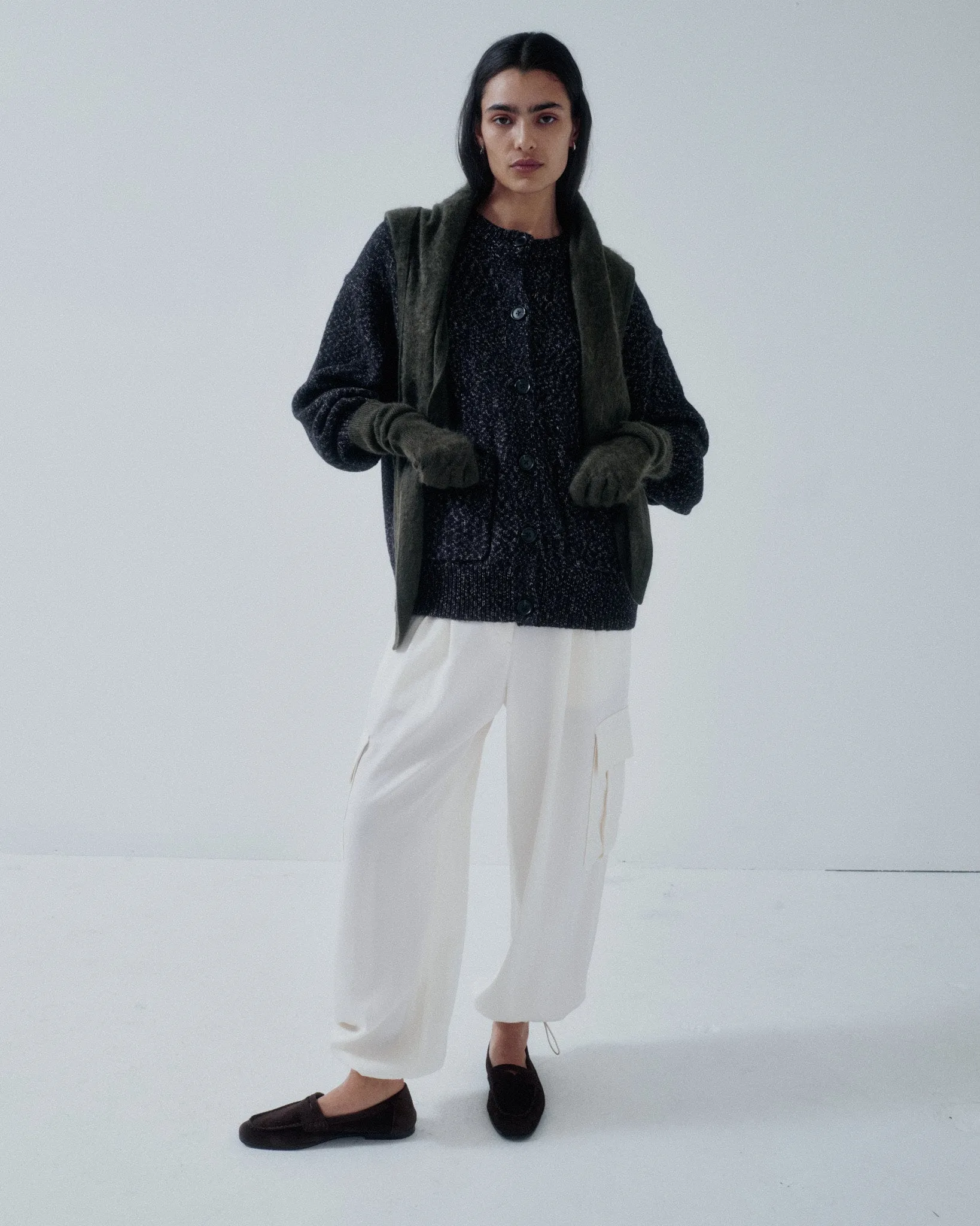 JP PRE BALLOON JOGGERS IN IVORY sold by Sayaka Davis product image thumbnail 4