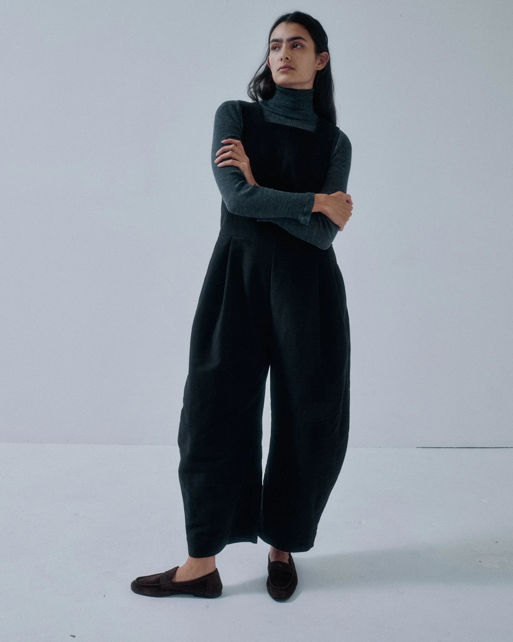 JP PRE CACAO LEG JUMPSUIT IN BLACK sold by Sayaka Davis product image thumbnail 2