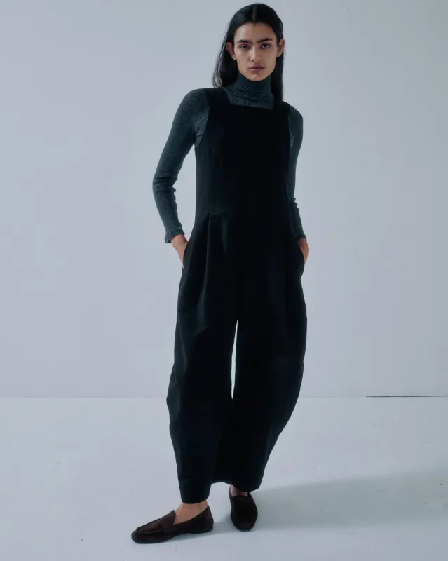 JP PRE CACAO LEG JUMPSUIT IN BLACK made by Sayaka Davis