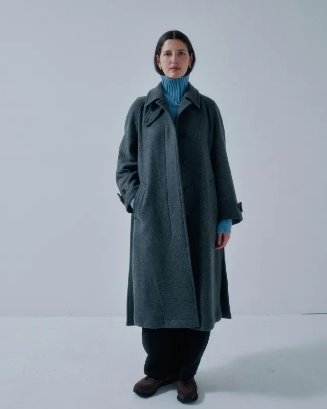 JP PRE BALMACAAN COAT IN DARK GRAY made by Sayaka Davis