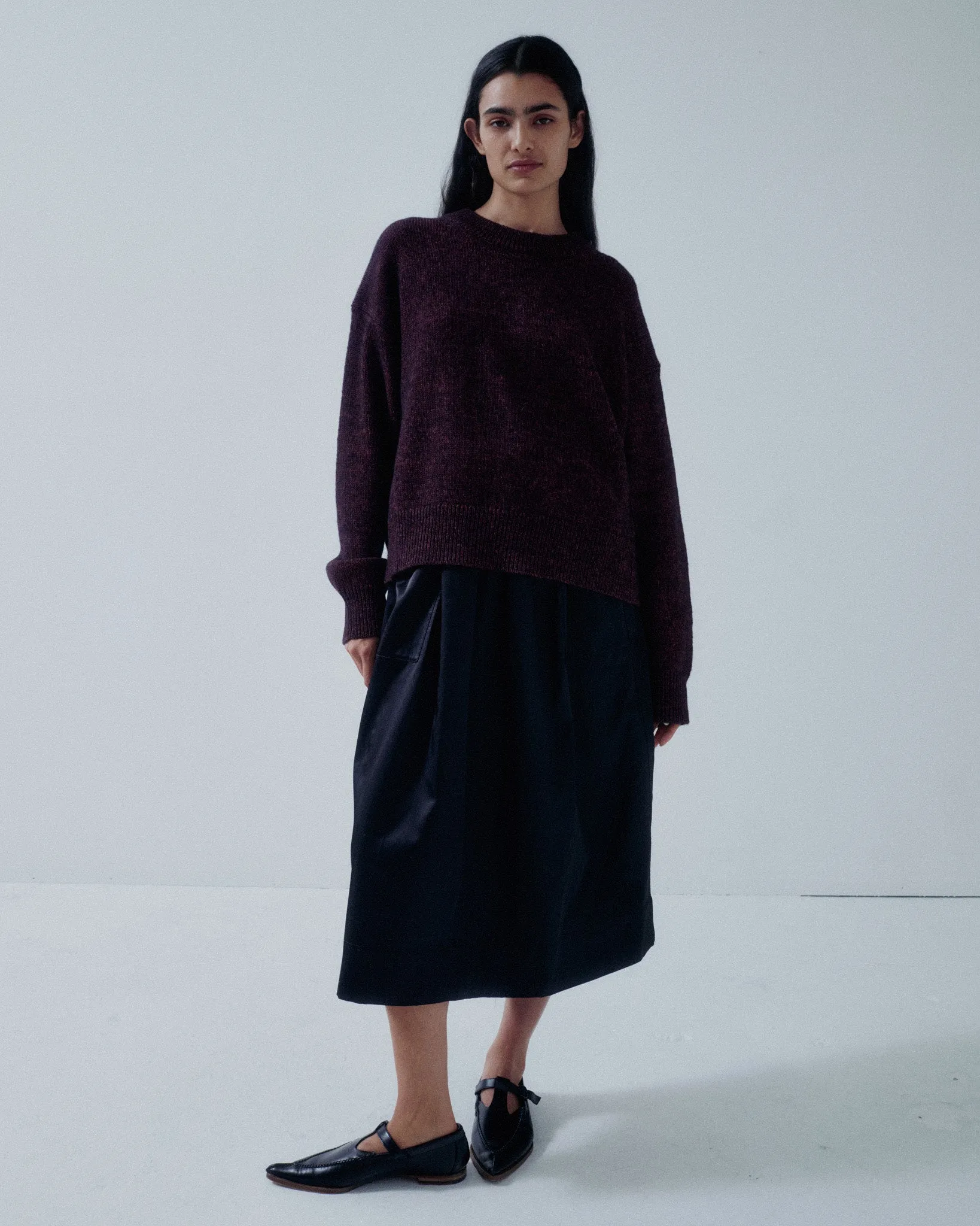 JP PRE PULL-ON SKIRT IN BLACK sold by Sayaka Davis