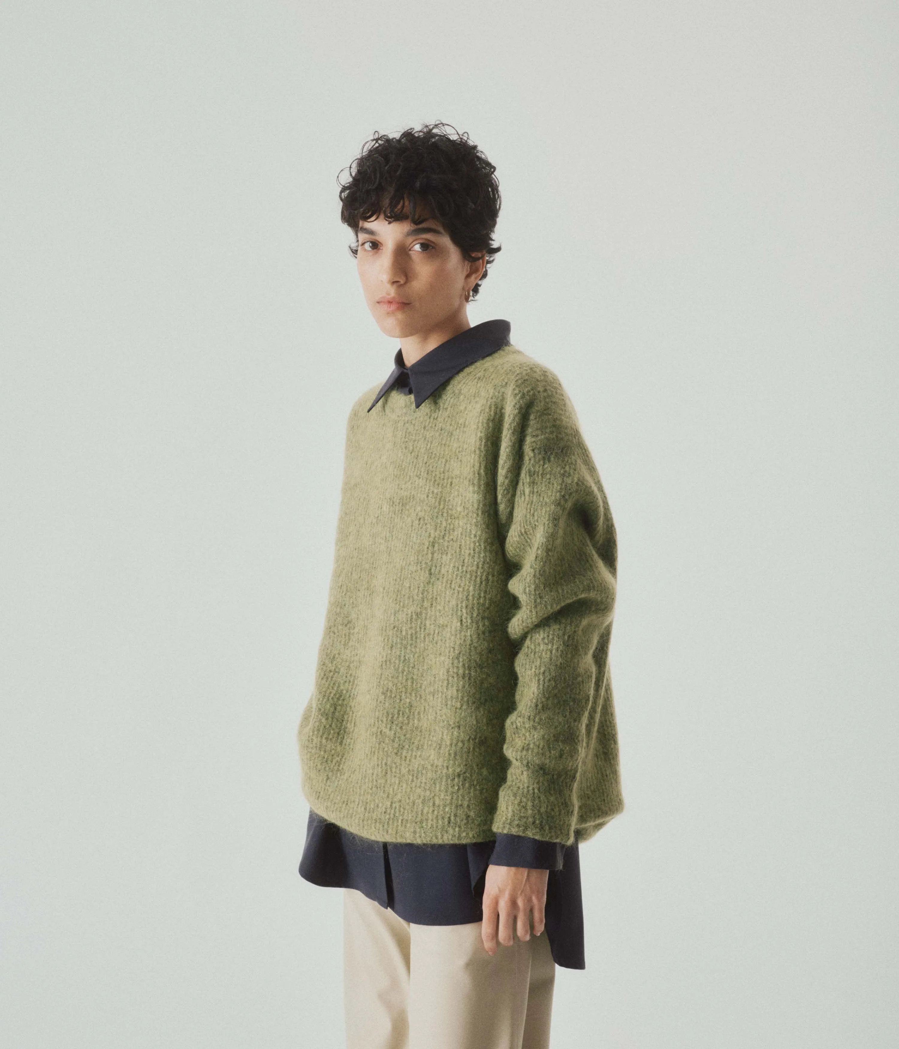 Mohair Sweater in Matcha sold by Sayaka Davis
