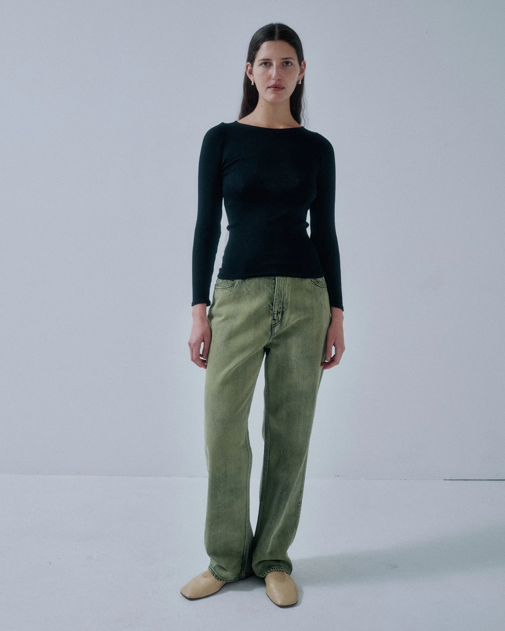 Us Pre Circular Rib Crewneck in Black sold by Sayaka Davis product image thumbnail 3