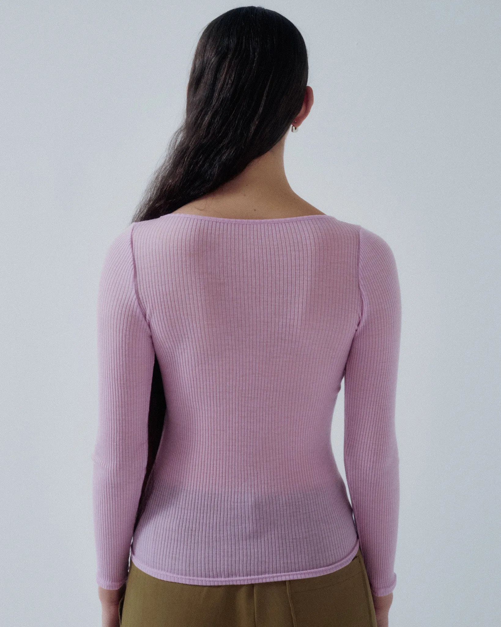 Us Pre Circular Rib Crewneck in Orchid sold by Sayaka Davis product image thumbnail 3