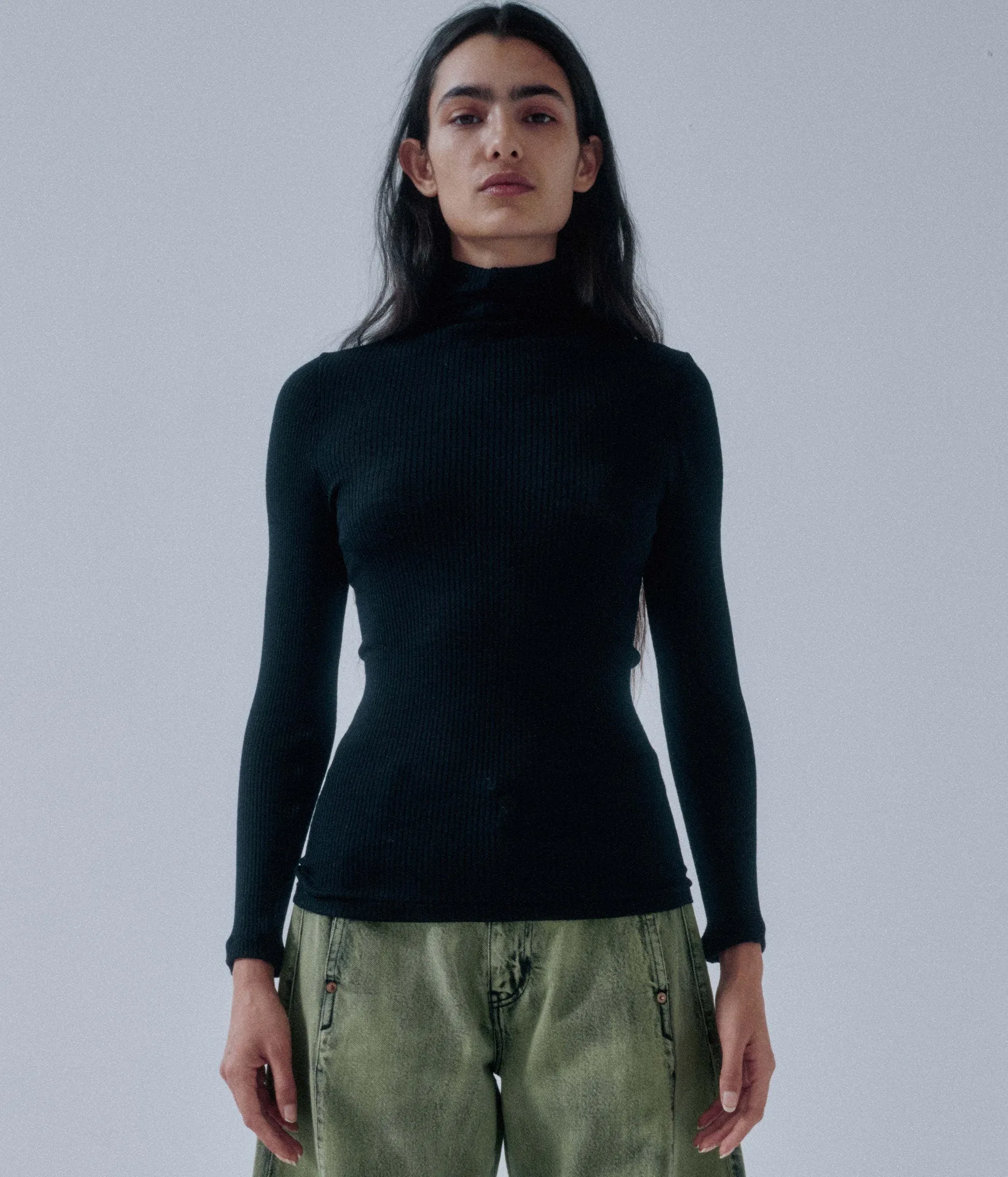 Us Pre Circular Rib Highneck in Black sold by Sayaka Davis product image thumbnail 2