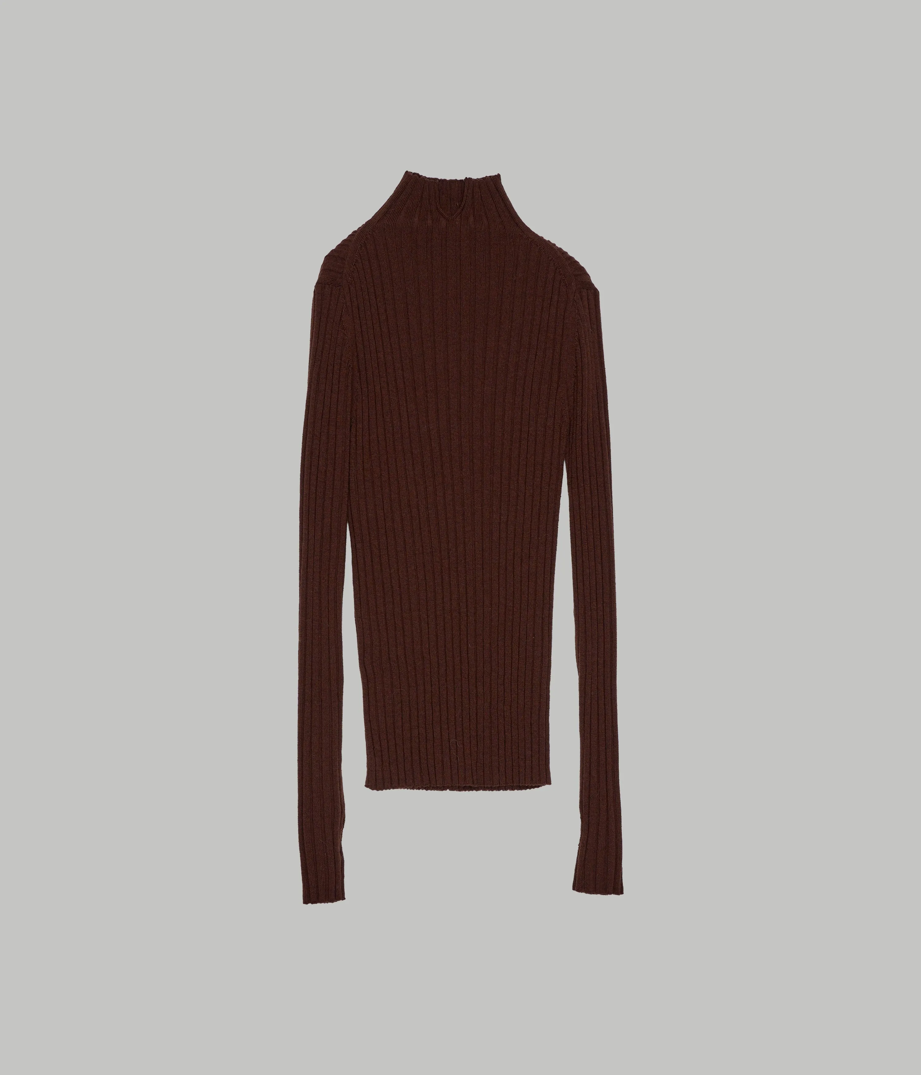 Us Pre Wide Rib Mockneck in Chocolate sold by Sayaka Davis product image thumbnail 5