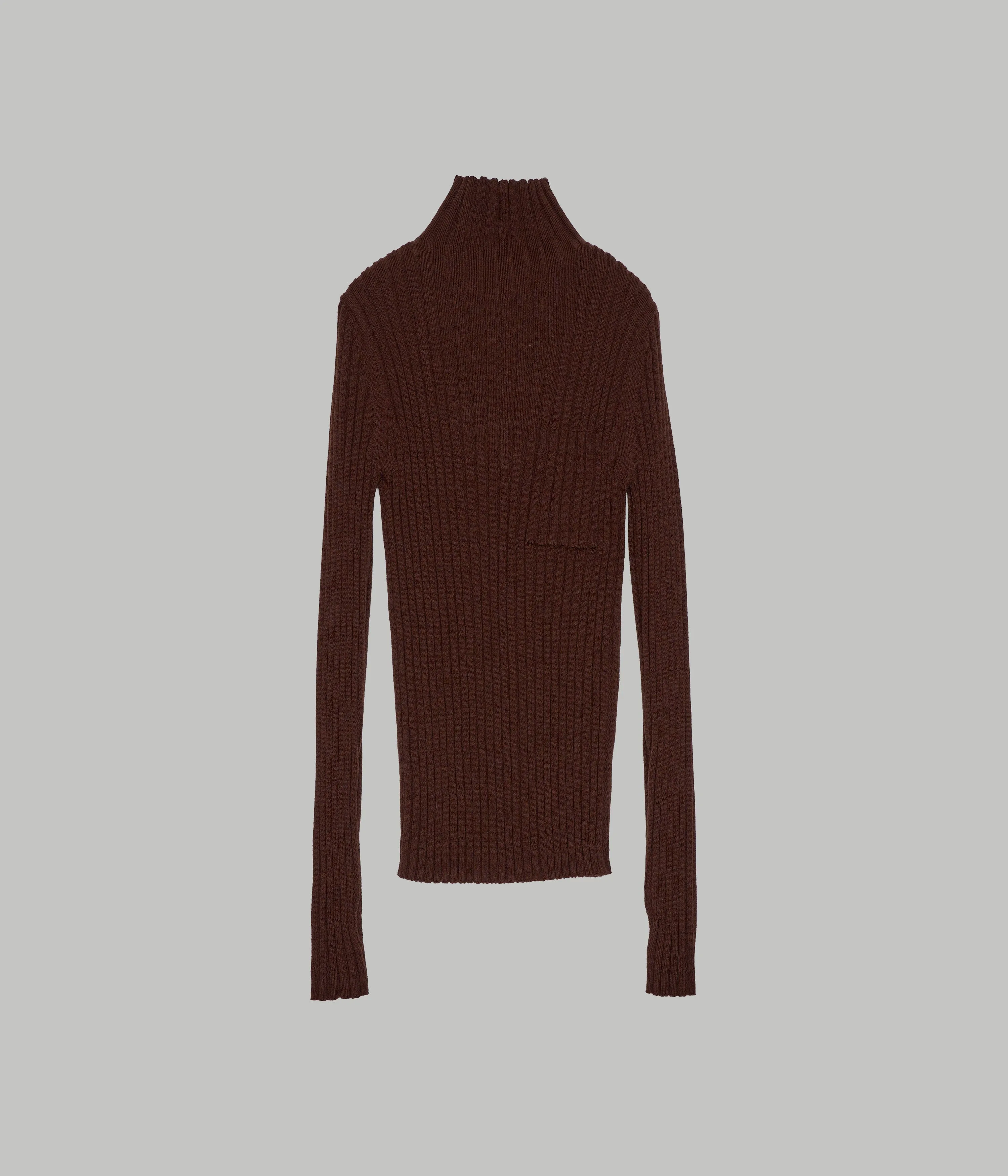 Us Pre Wide Rib Mockneck in Chocolate sold by Sayaka Davis product image thumbnail 4