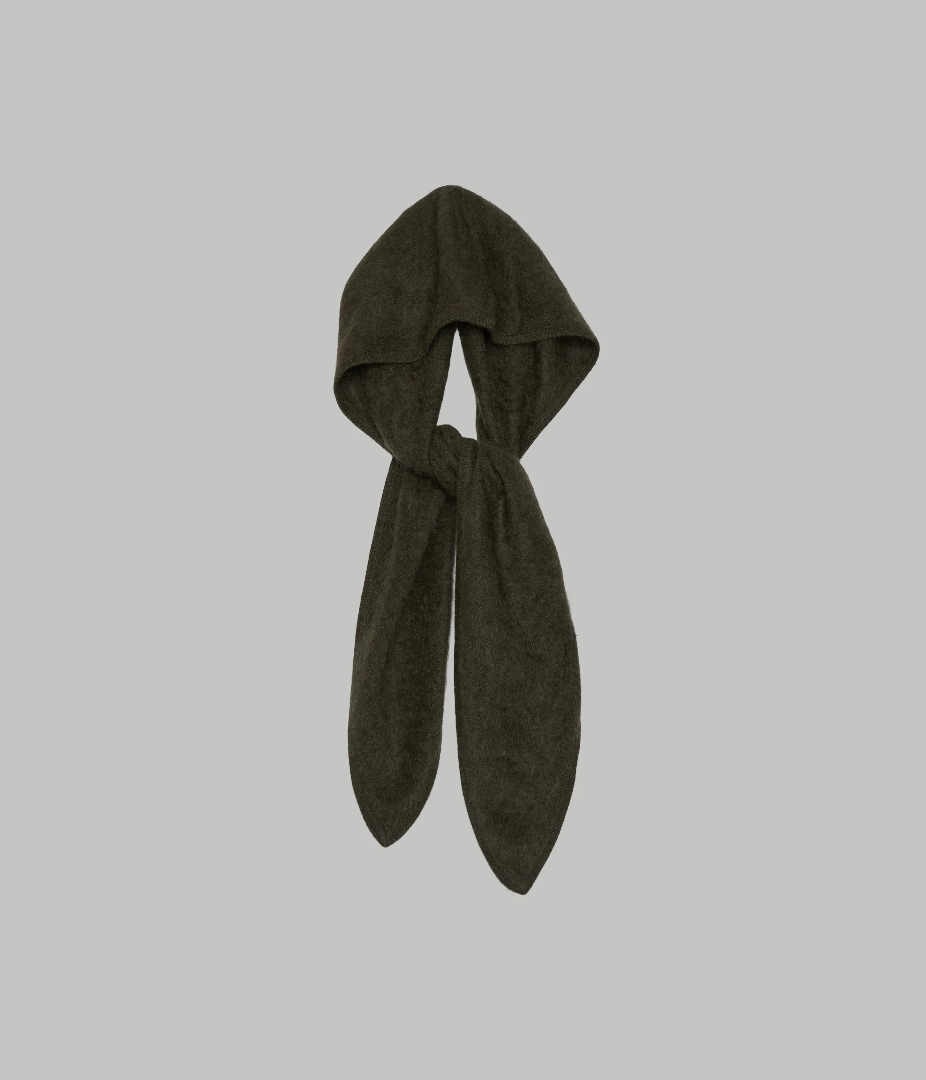 Us Pre Hooded Cashmere Scarf in Olive sold by Sayaka Davis product image thumbnail 5