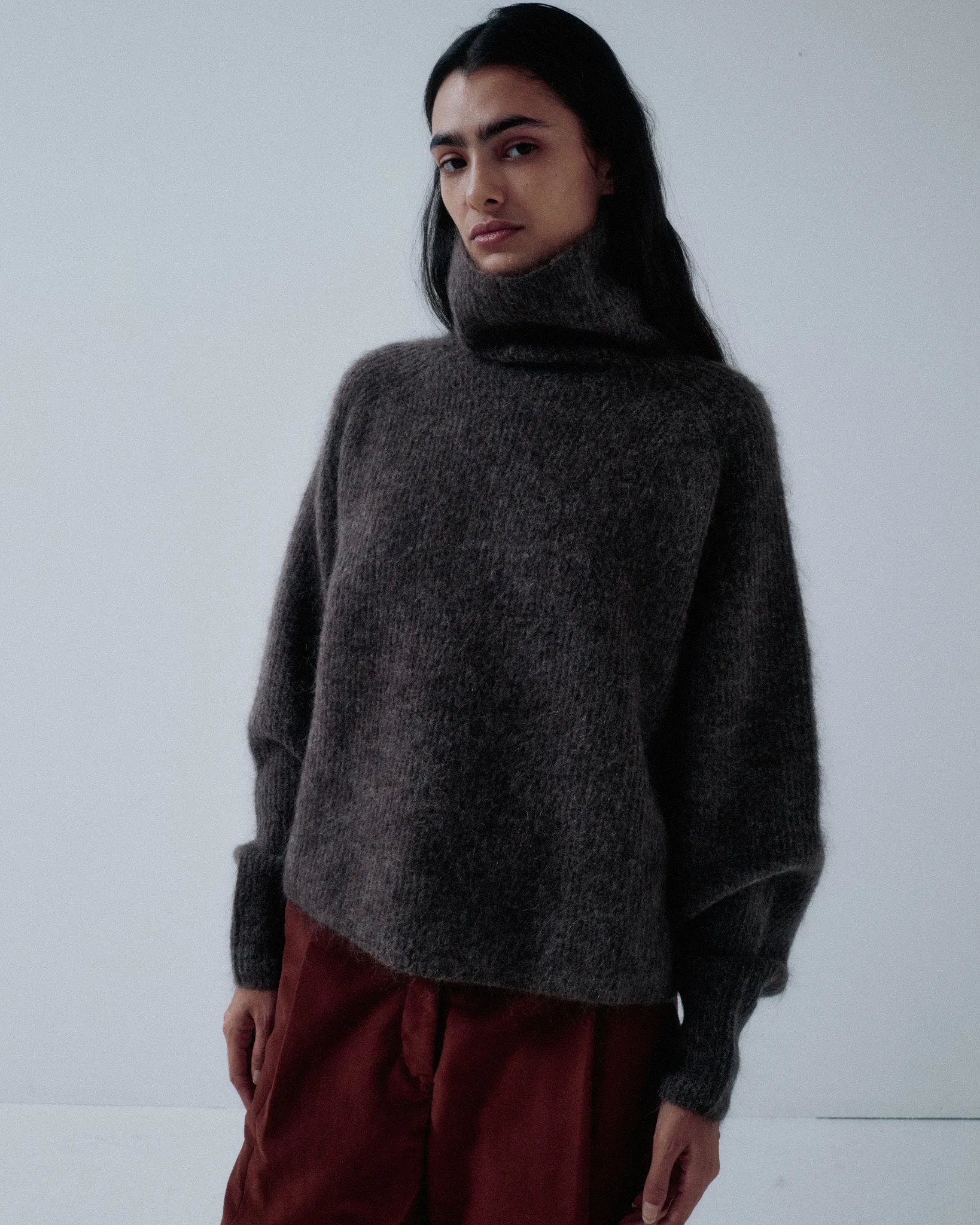 Us Pre Mohair Highneck in Ash Brown sold by Sayaka Davis product image thumbnail 4