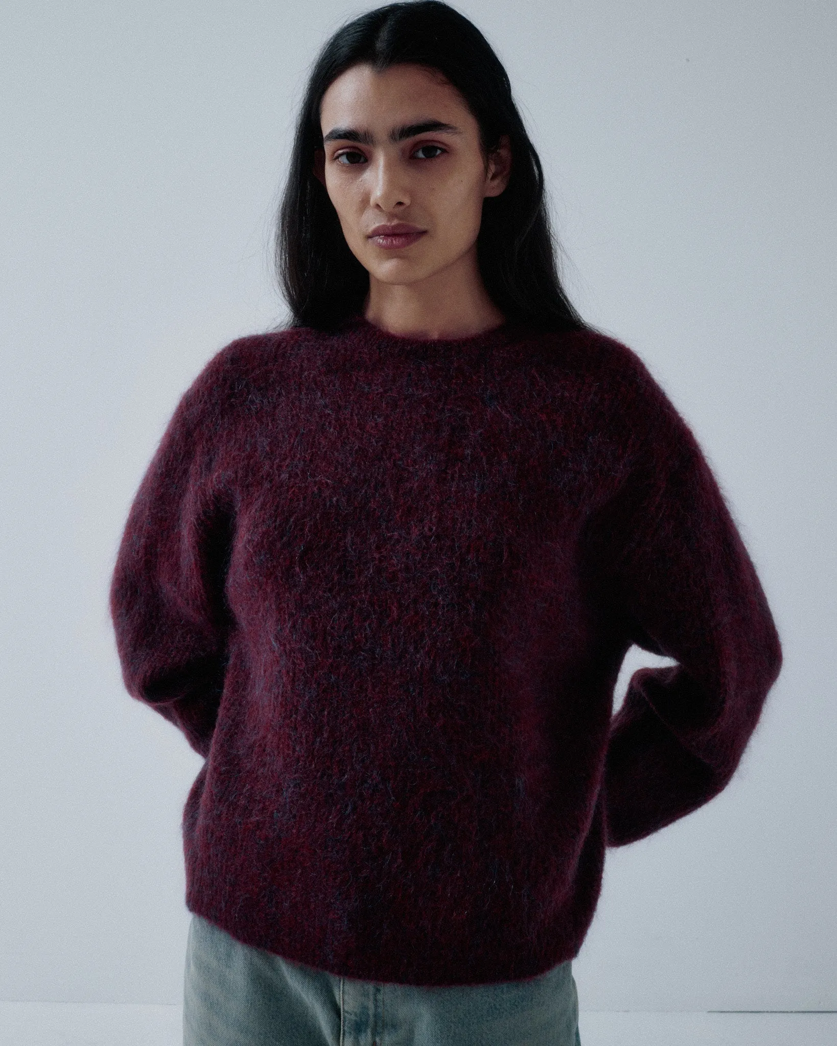 Us Pre Mohair Pullover in Mulberry sold by Sayaka Davis product image thumbnail 2