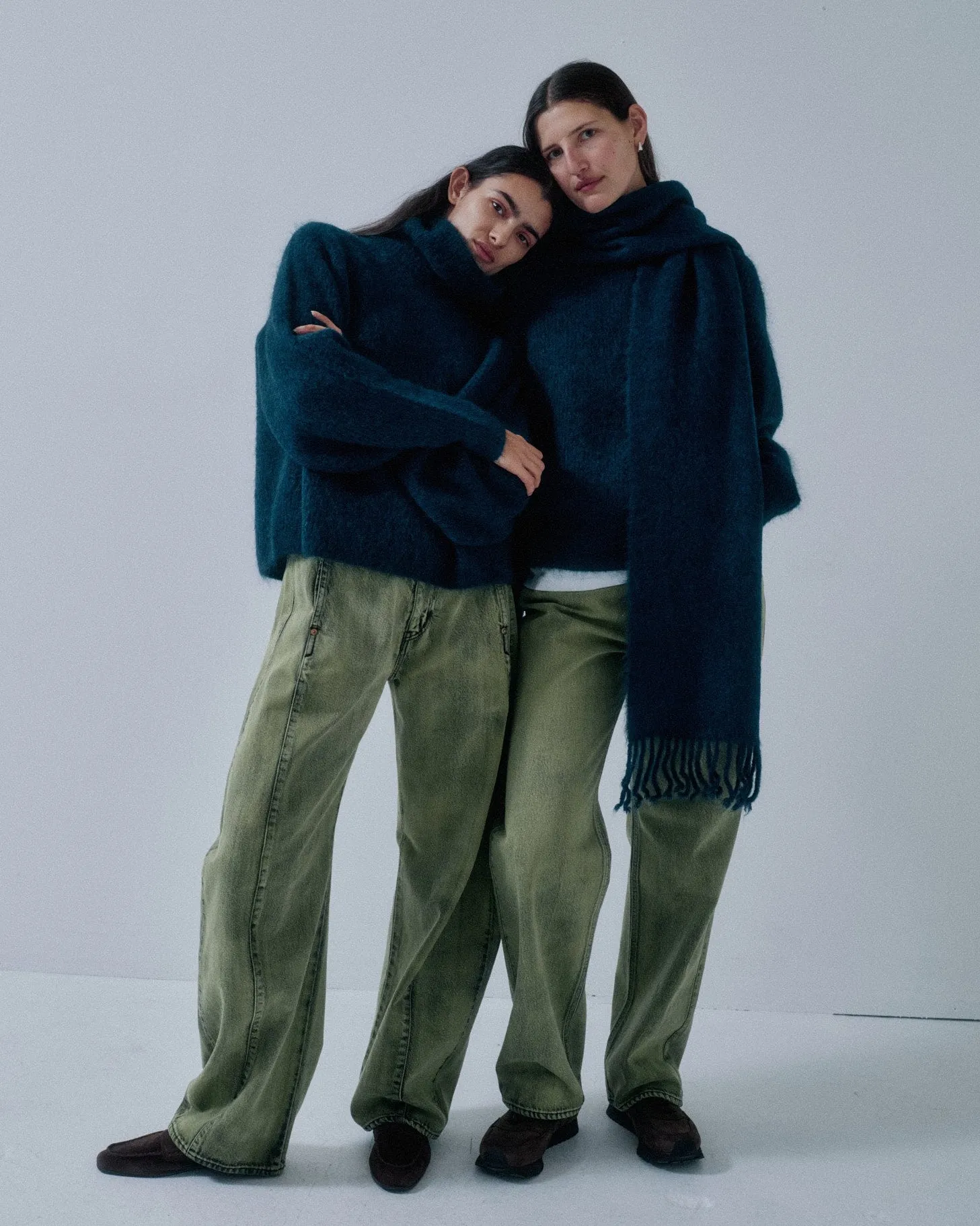 Us Pre Brushed Mohair Scarf in Midnight Blue sold by Sayaka Davis product image thumbnail 5