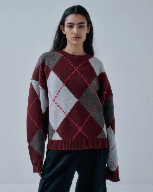 Us Pre Argyle Sweater in Argyle made by Sayaka Davis