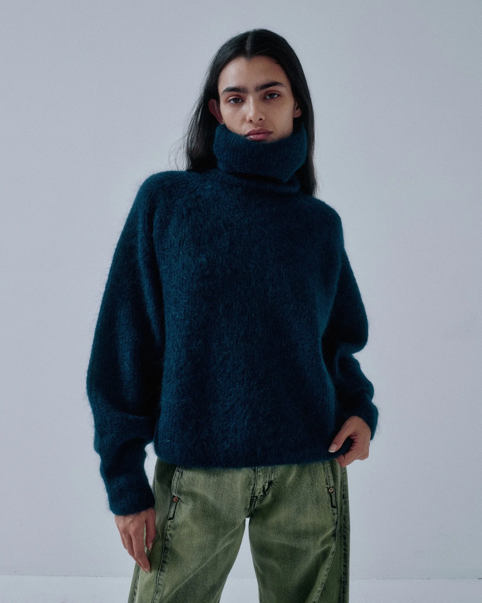 Us Pre Mohair Highneck in Midnight Blue sold by Sayaka Davis product image thumbnail 5