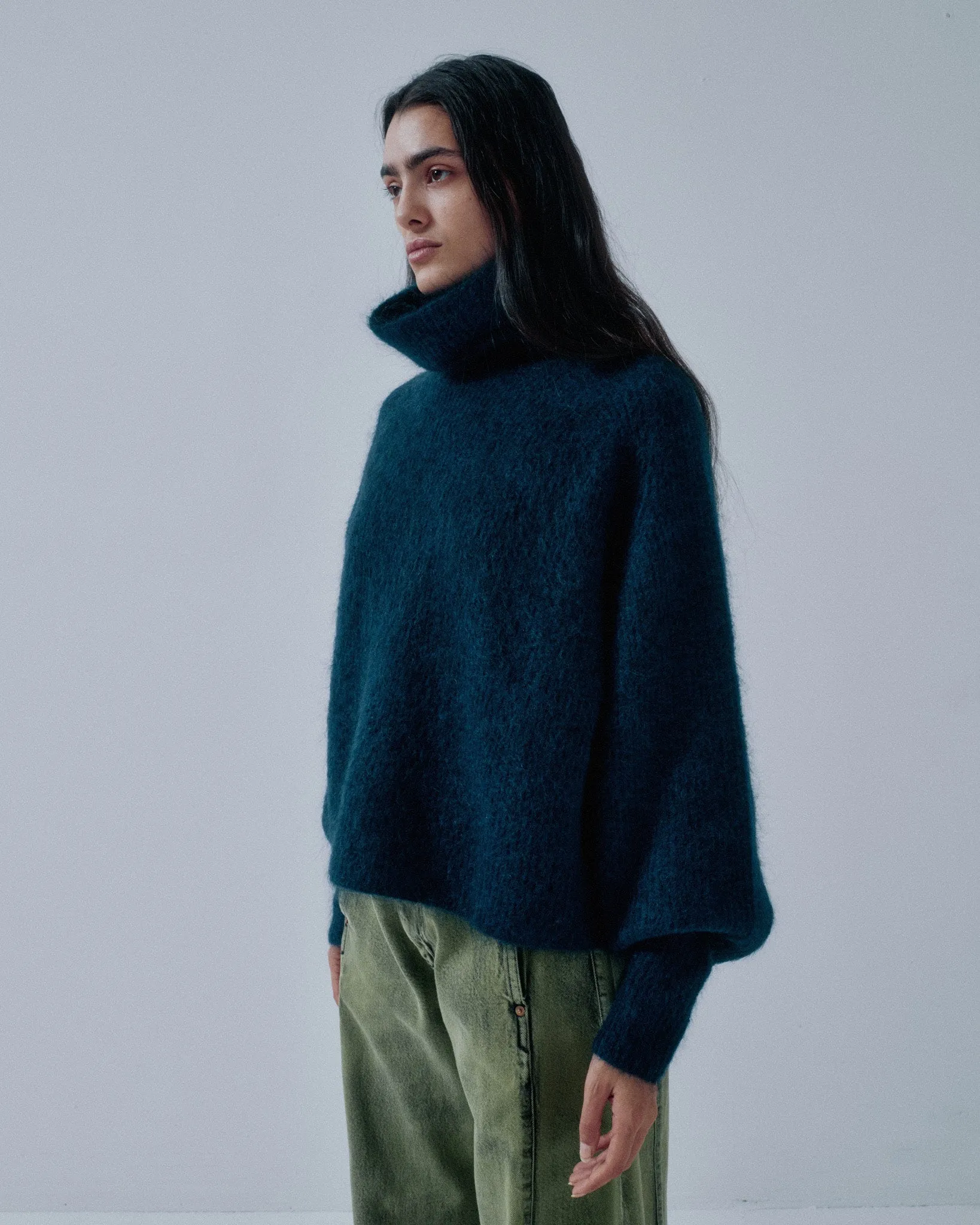 Us Pre Mohair Highneck in Midnight Blue sold by Sayaka Davis product image thumbnail 2