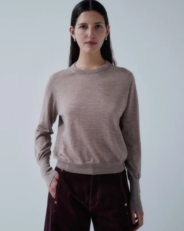 Us Pre Cashmere Sweater in Toast made by Sayaka Davis