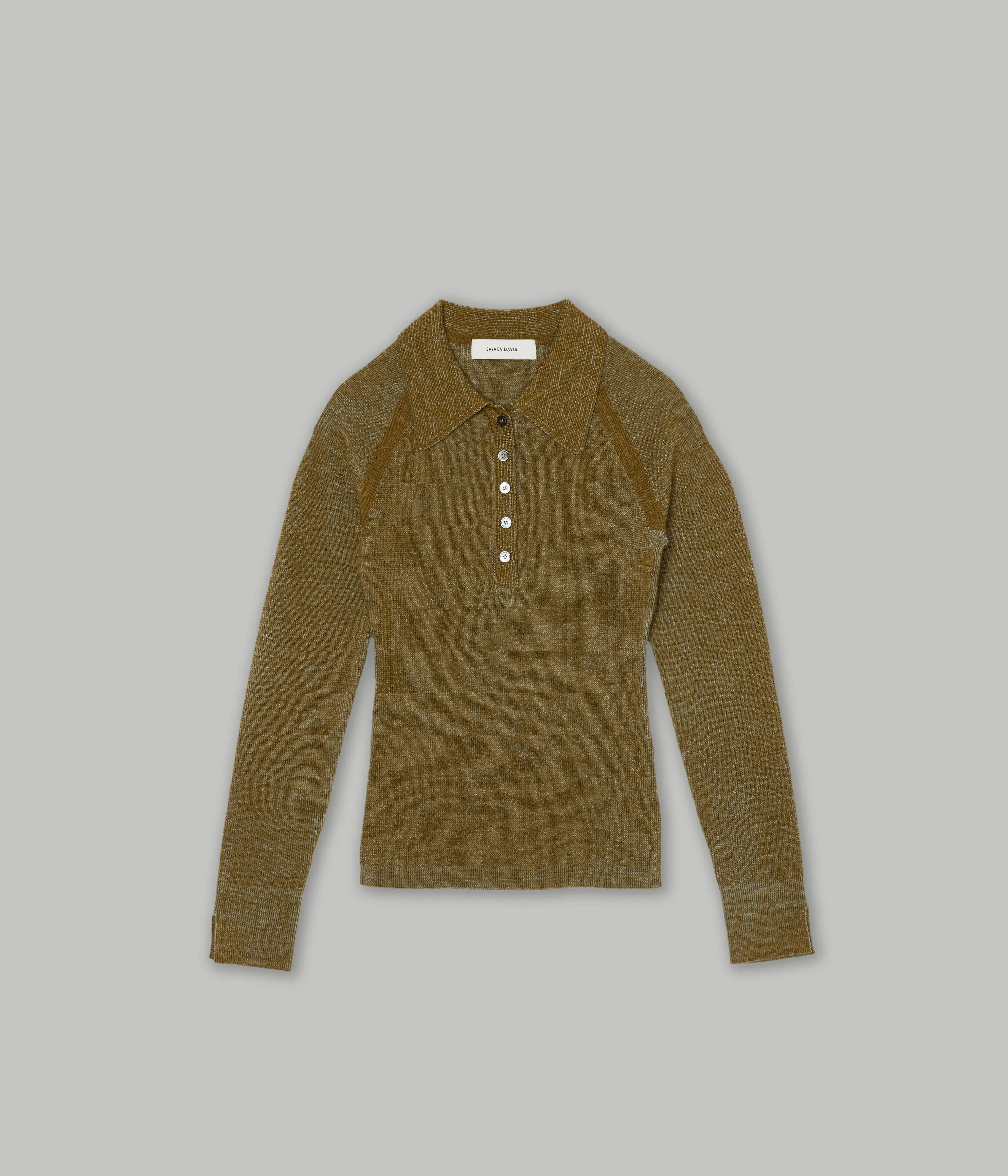 Us Pre Combo Ribbed Polo in Pickle x Sky Blue sold by Sayaka Davis product image thumbnail 4