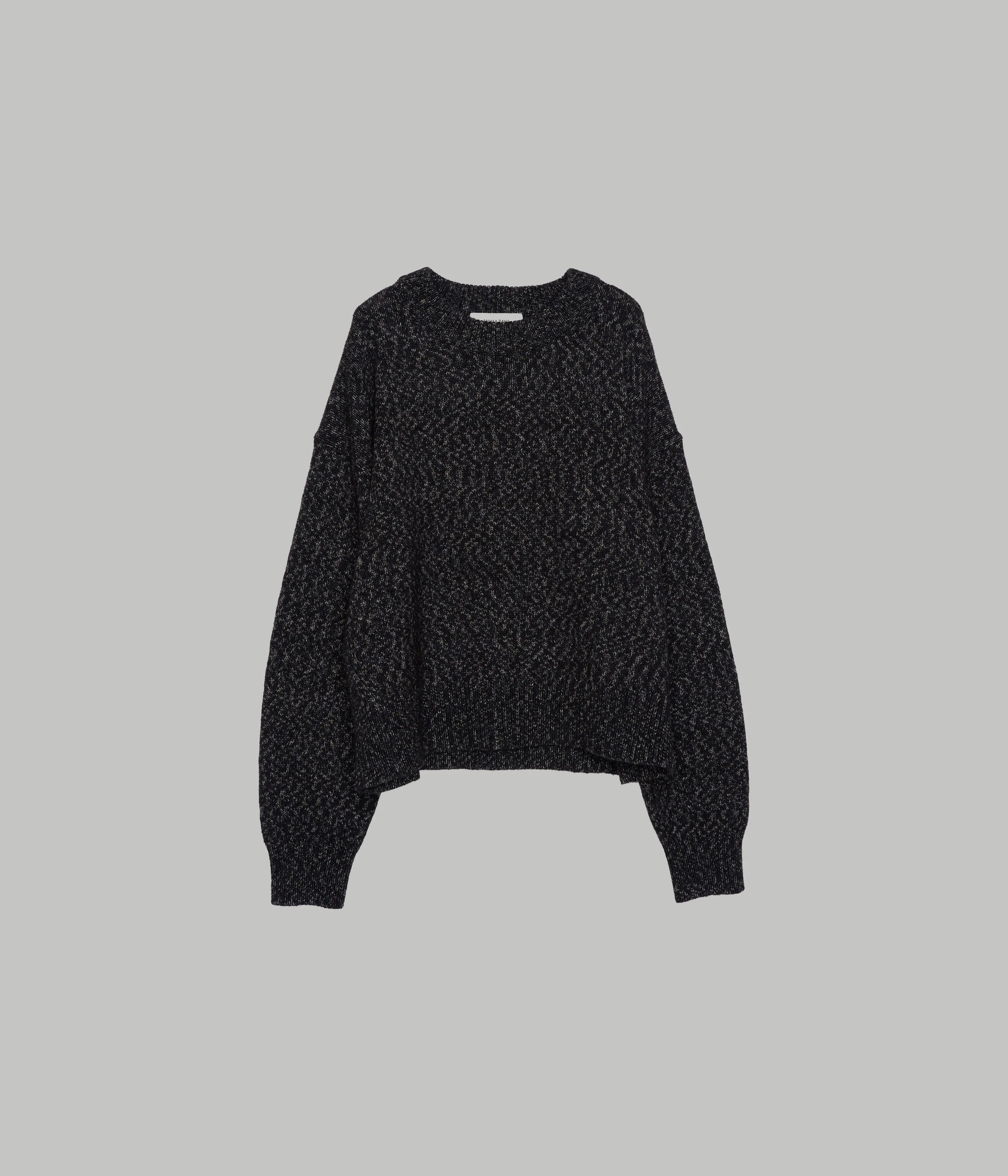 Us Pre Tweed Yarn Pullover in Speckled Black sold by Sayaka Davis product image thumbnail 5
