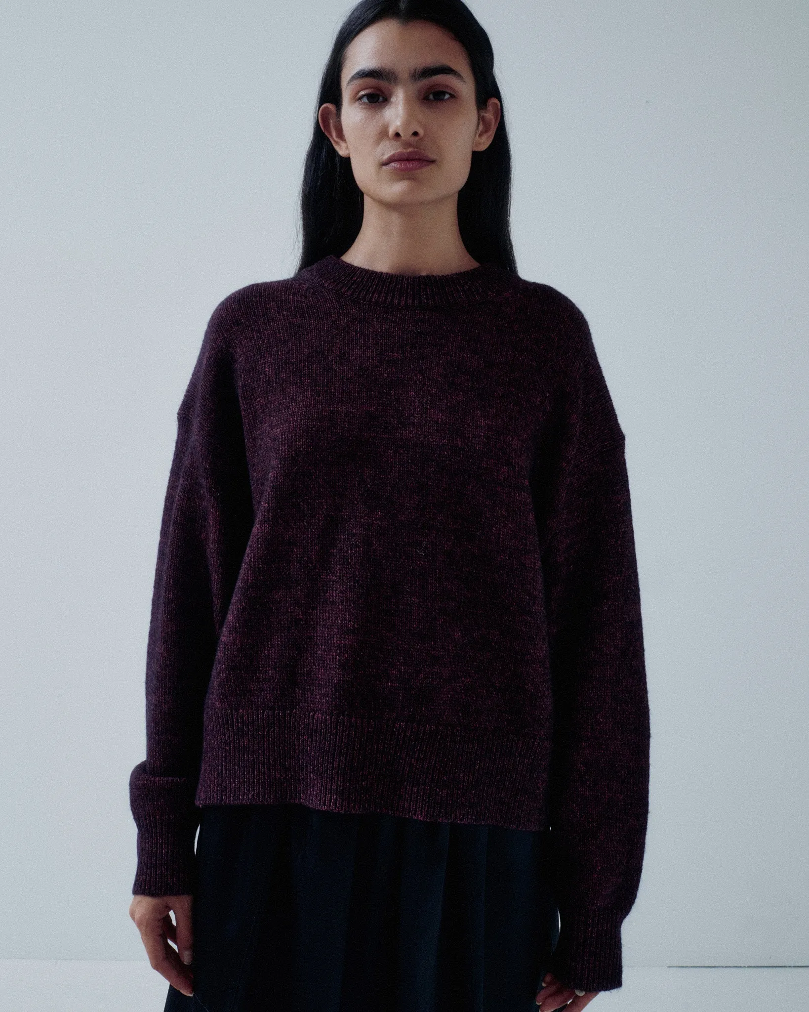 Us Pre Tweed Yarn Pullover in Speckled Purple sold by Sayaka Davis product image thumbnail 2