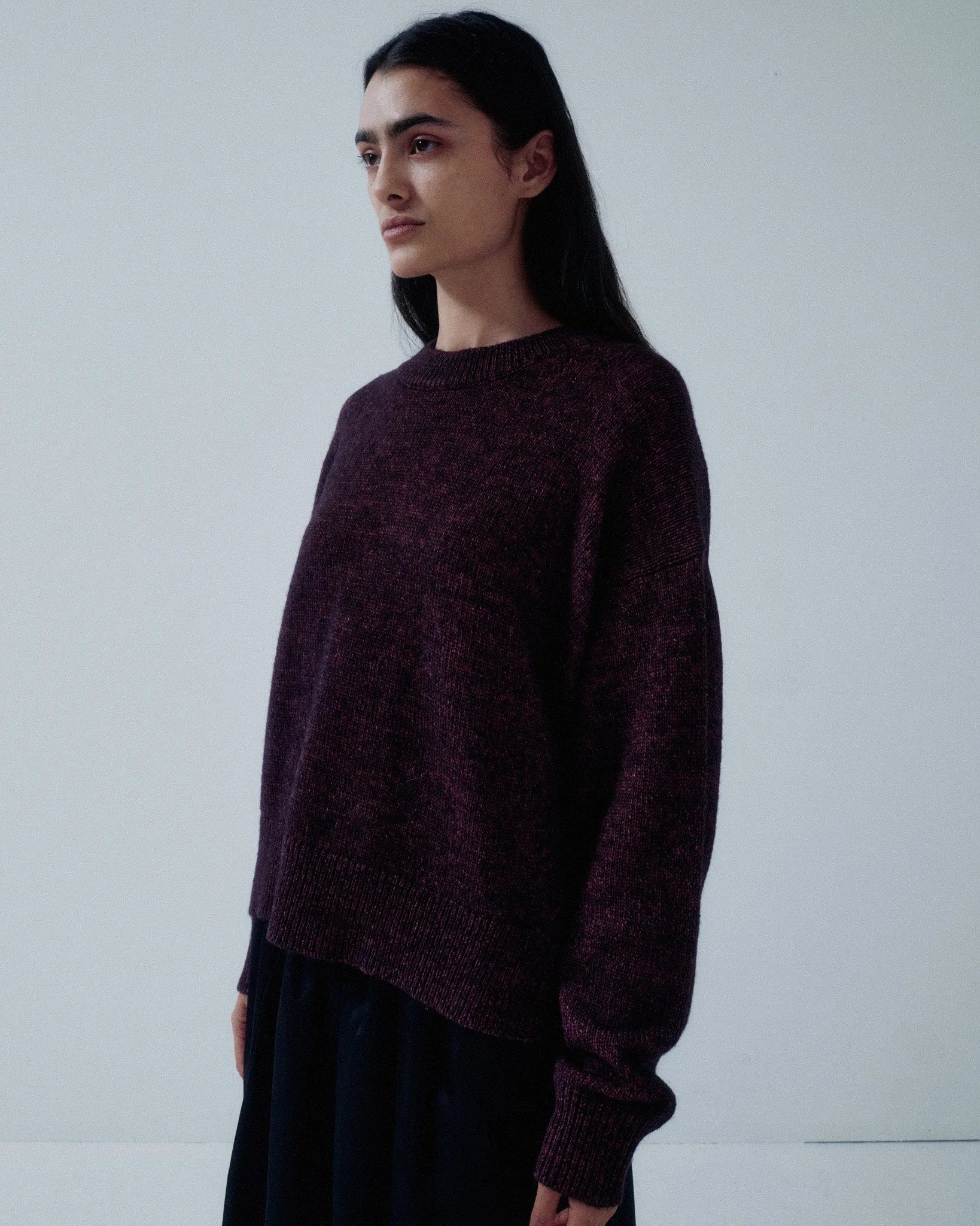 Us Pre Tweed Yarn Pullover in Speckled Purple sold by Sayaka Davis product image thumbnail 3