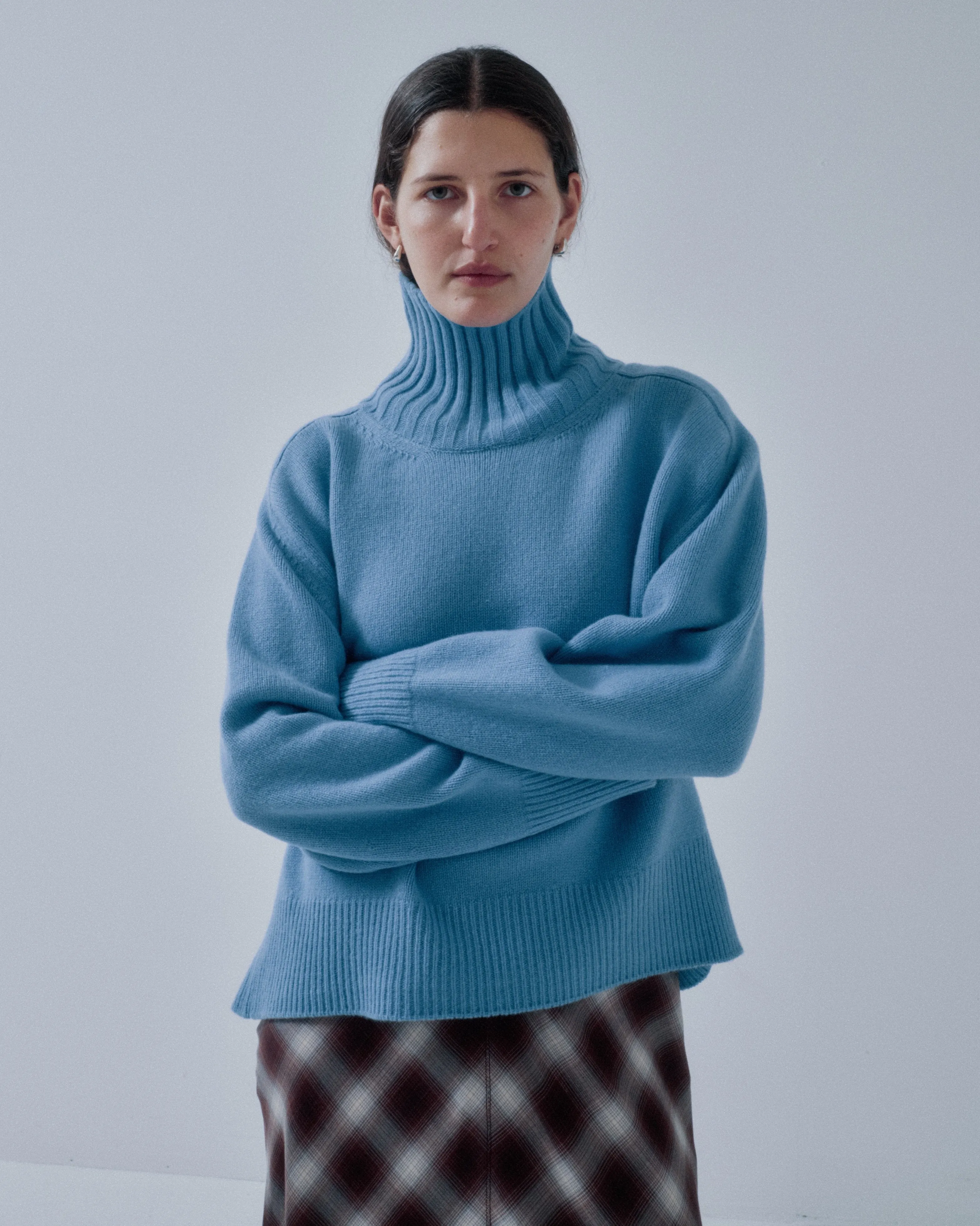 Us Pre Highcollar Sweater in Azure sold by Sayaka Davis product image thumbnail 2